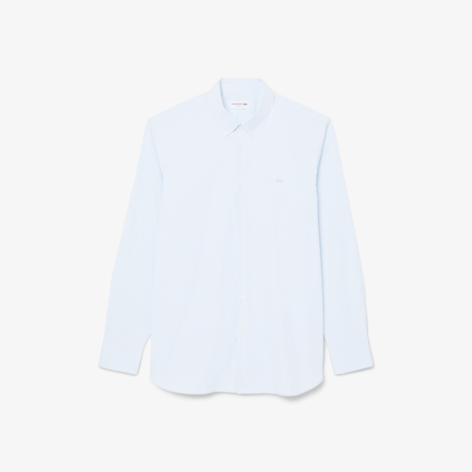 Slim Fit Striped Stretch Poplin Shirt