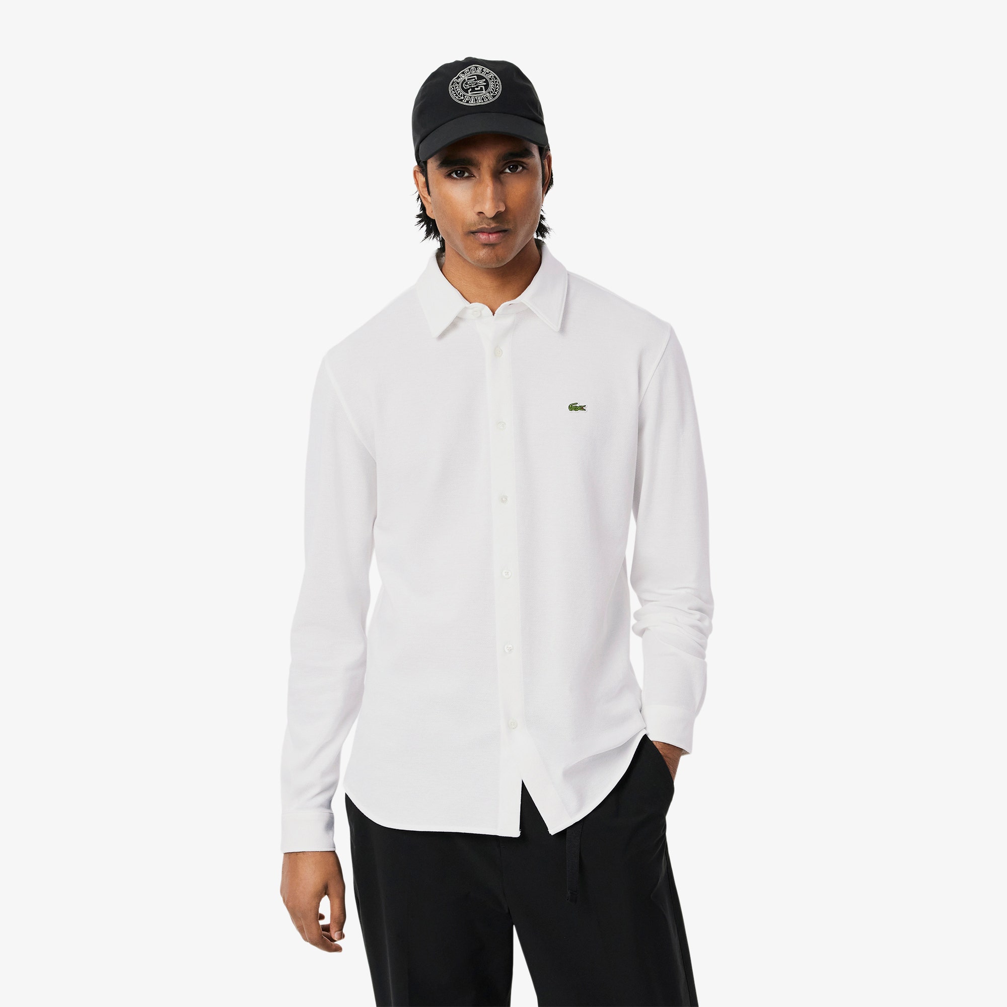 Slim Fit Cotton Pique Shirt