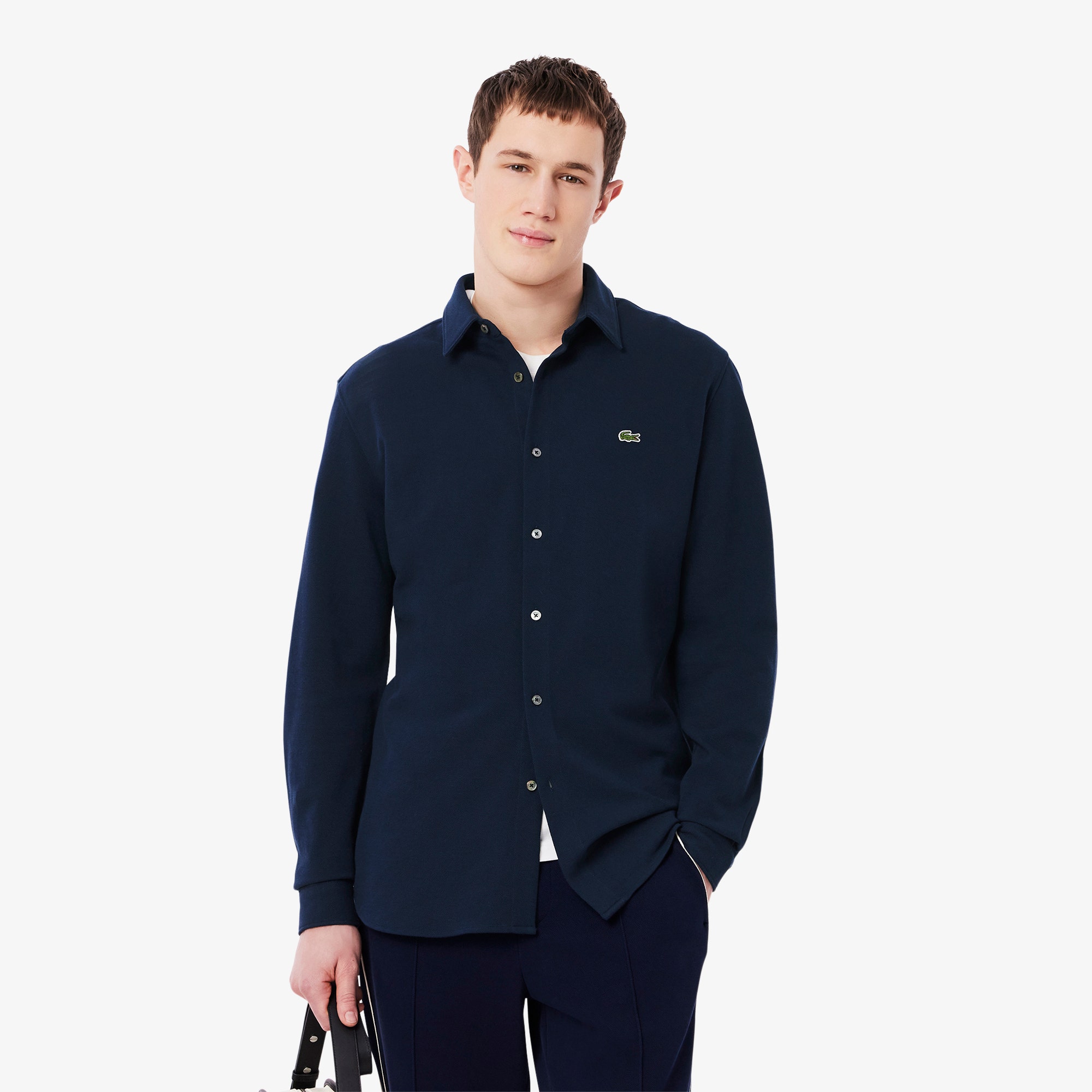 Slim Fit Cotton Pique Shirt