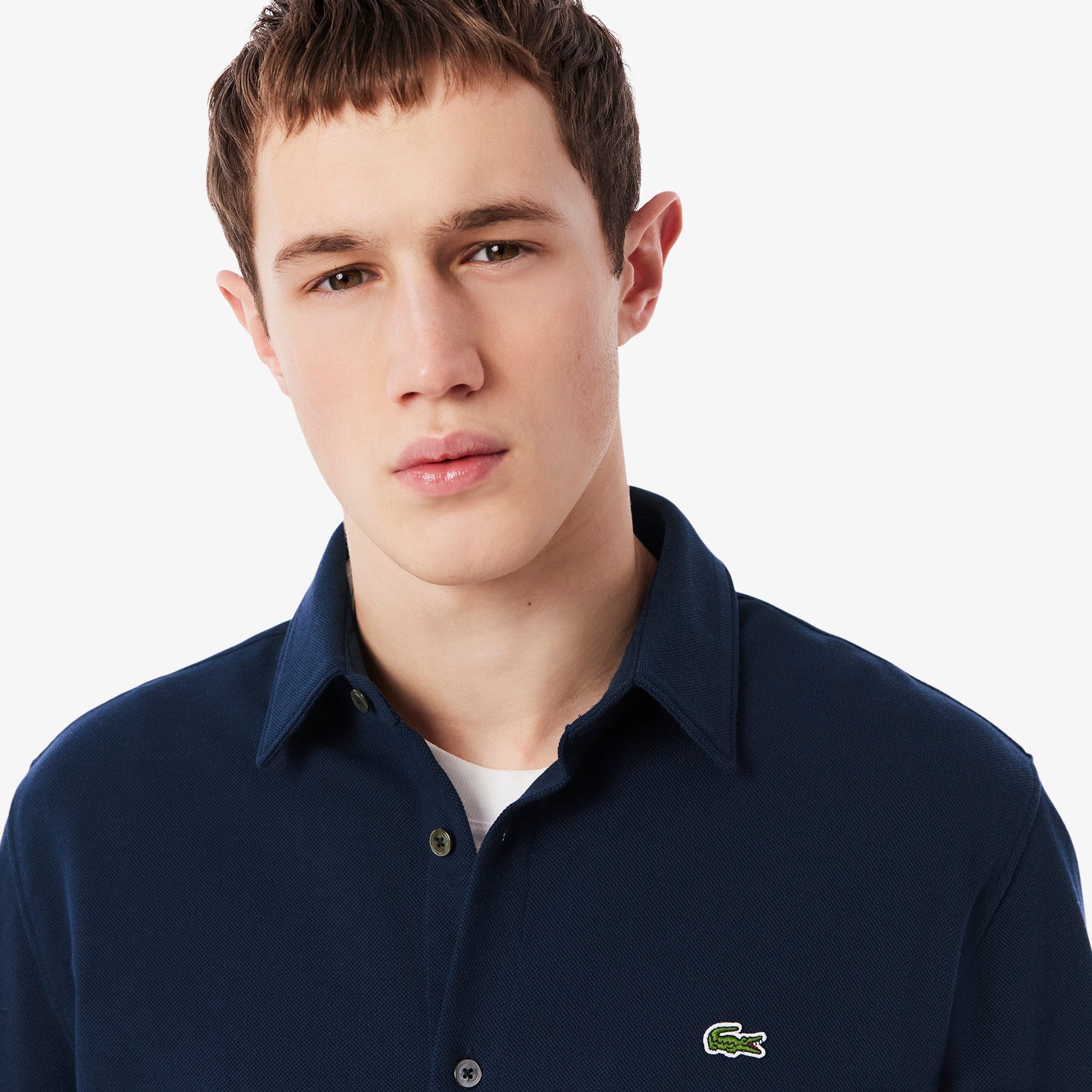 Slim Fit Cotton Pique Shirt