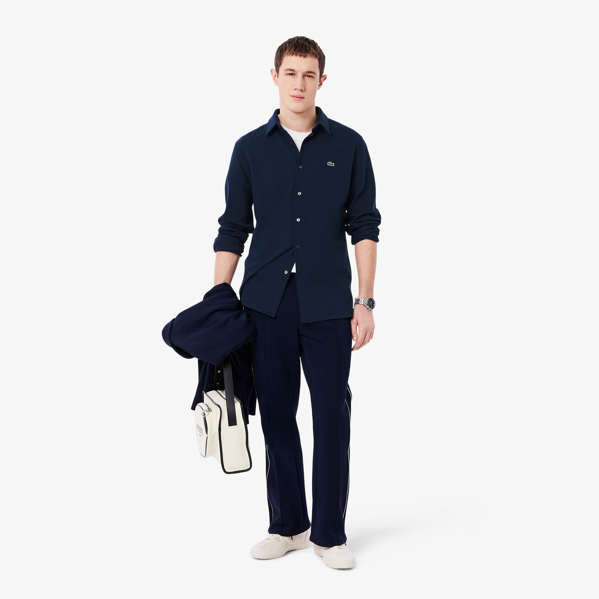 Slim Fit Cotton Pique Shirt