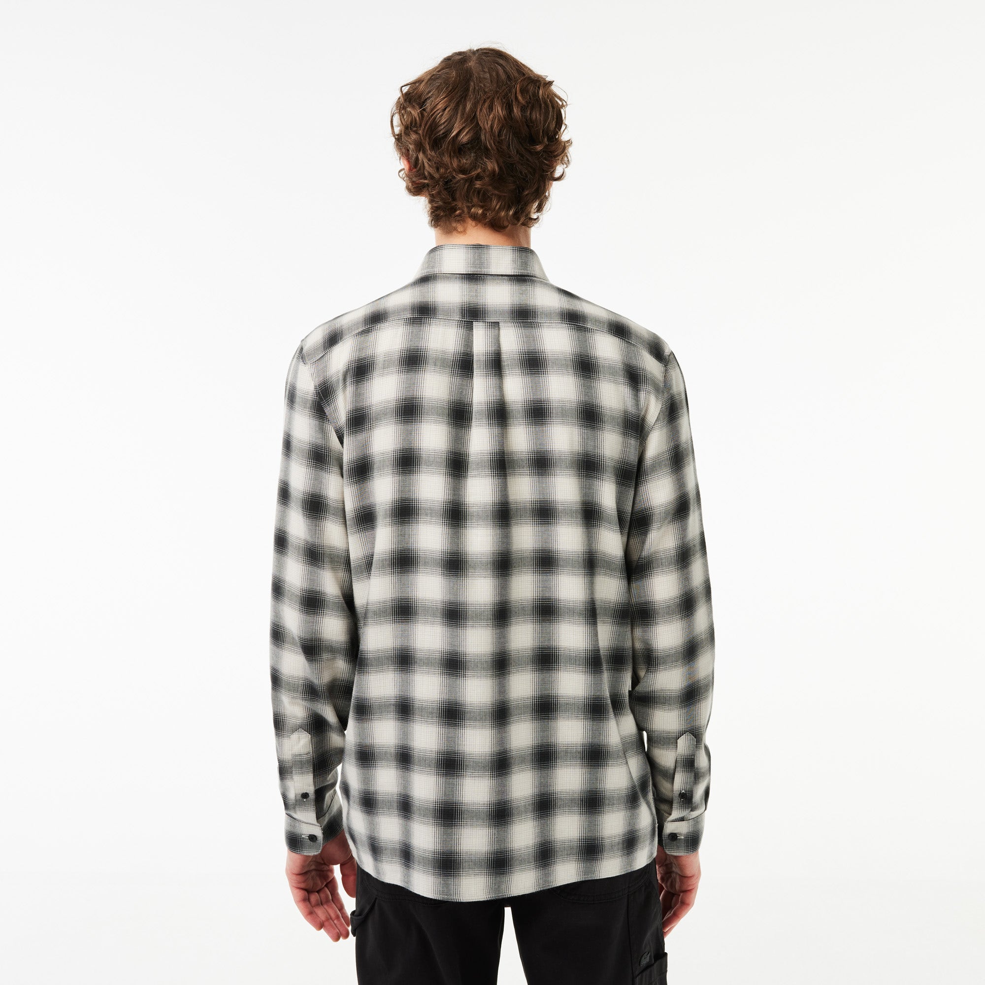 Regular Fit Wool and Cotton Flannel Shirt