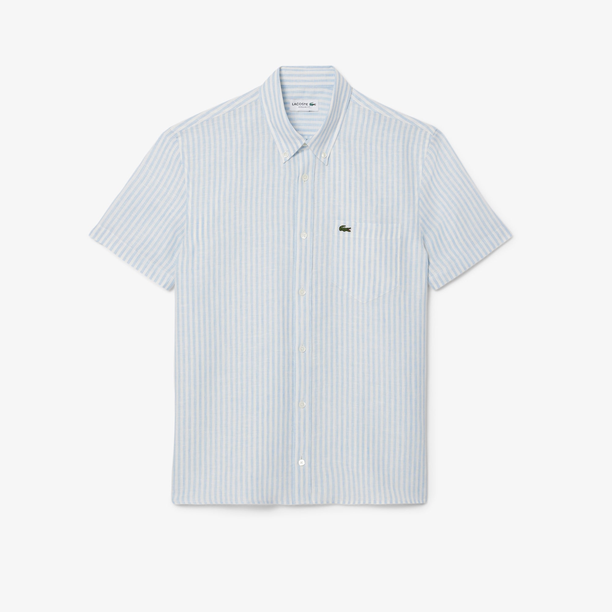 Regular Fit Short Sleeved Linen Shirt