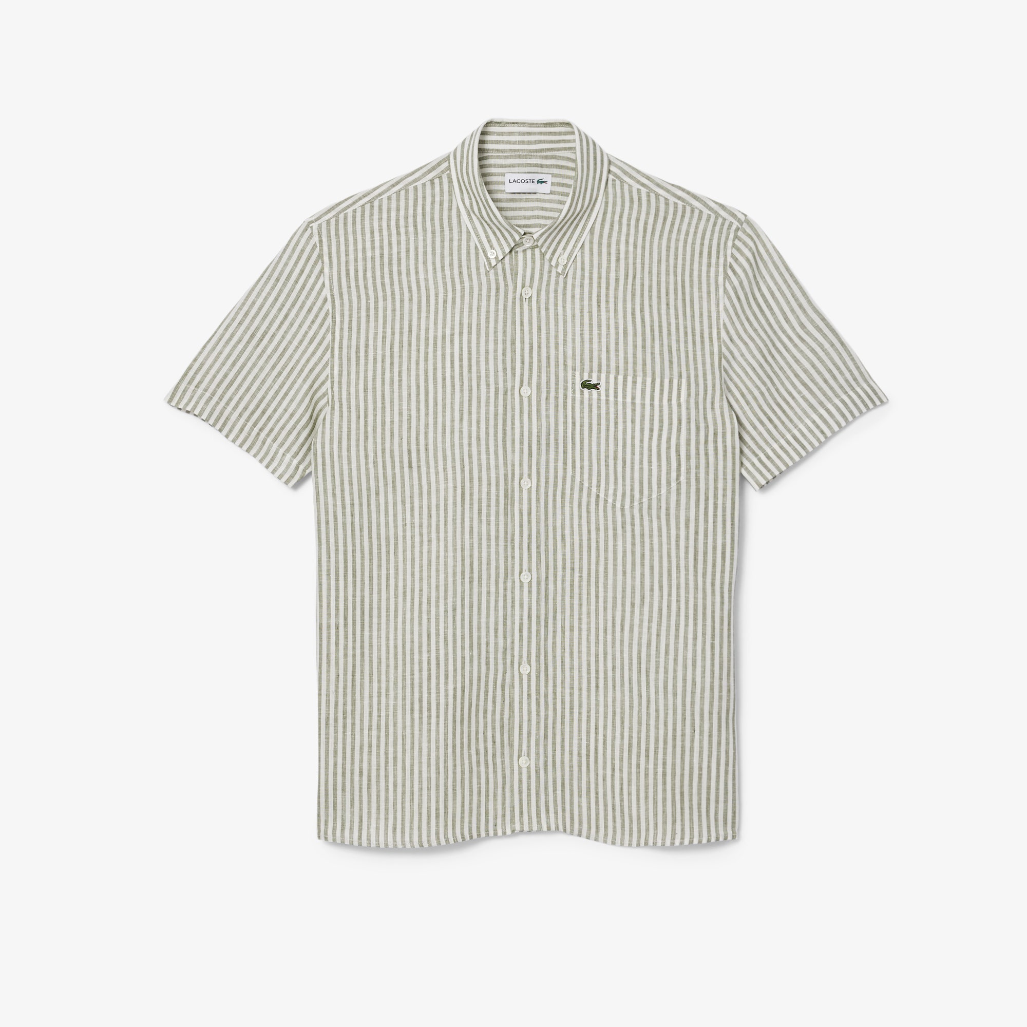 Regular Fit Short Sleeved Linen Shirt