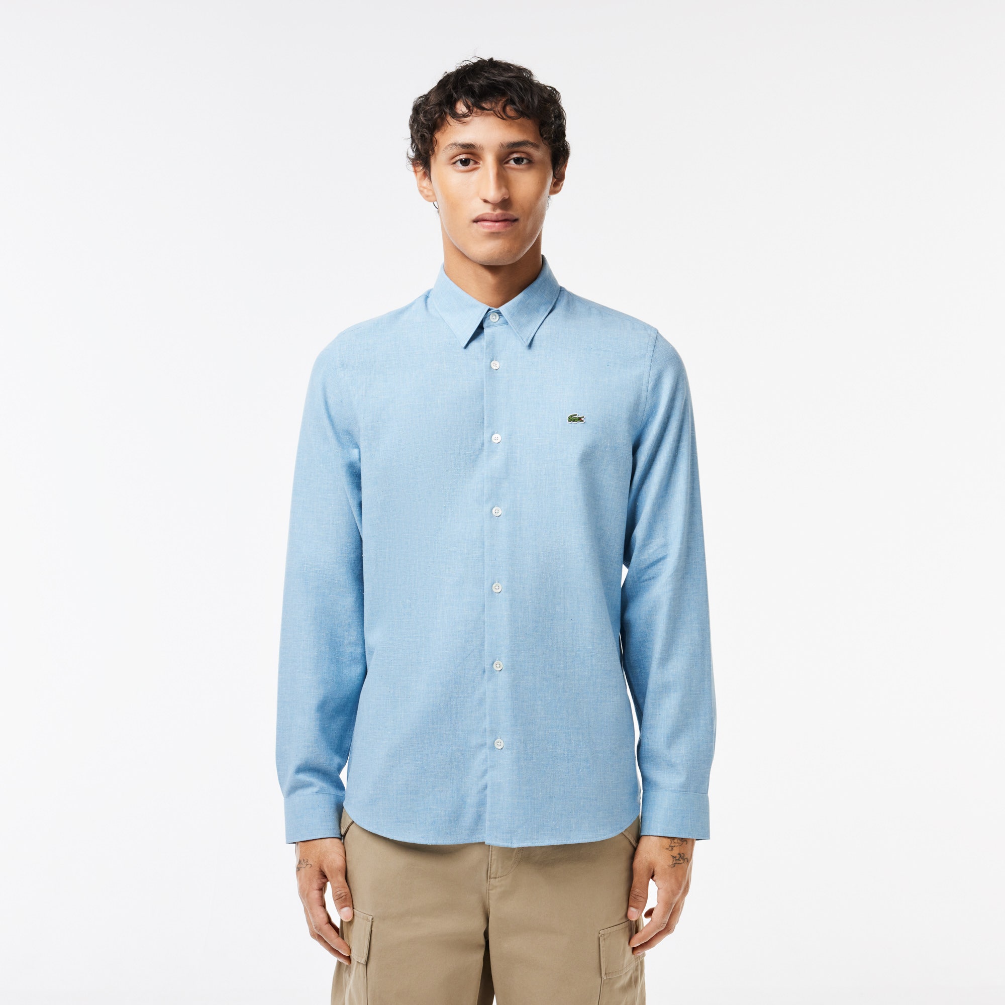 Men's Slim fit Cotton Chambray Shirt