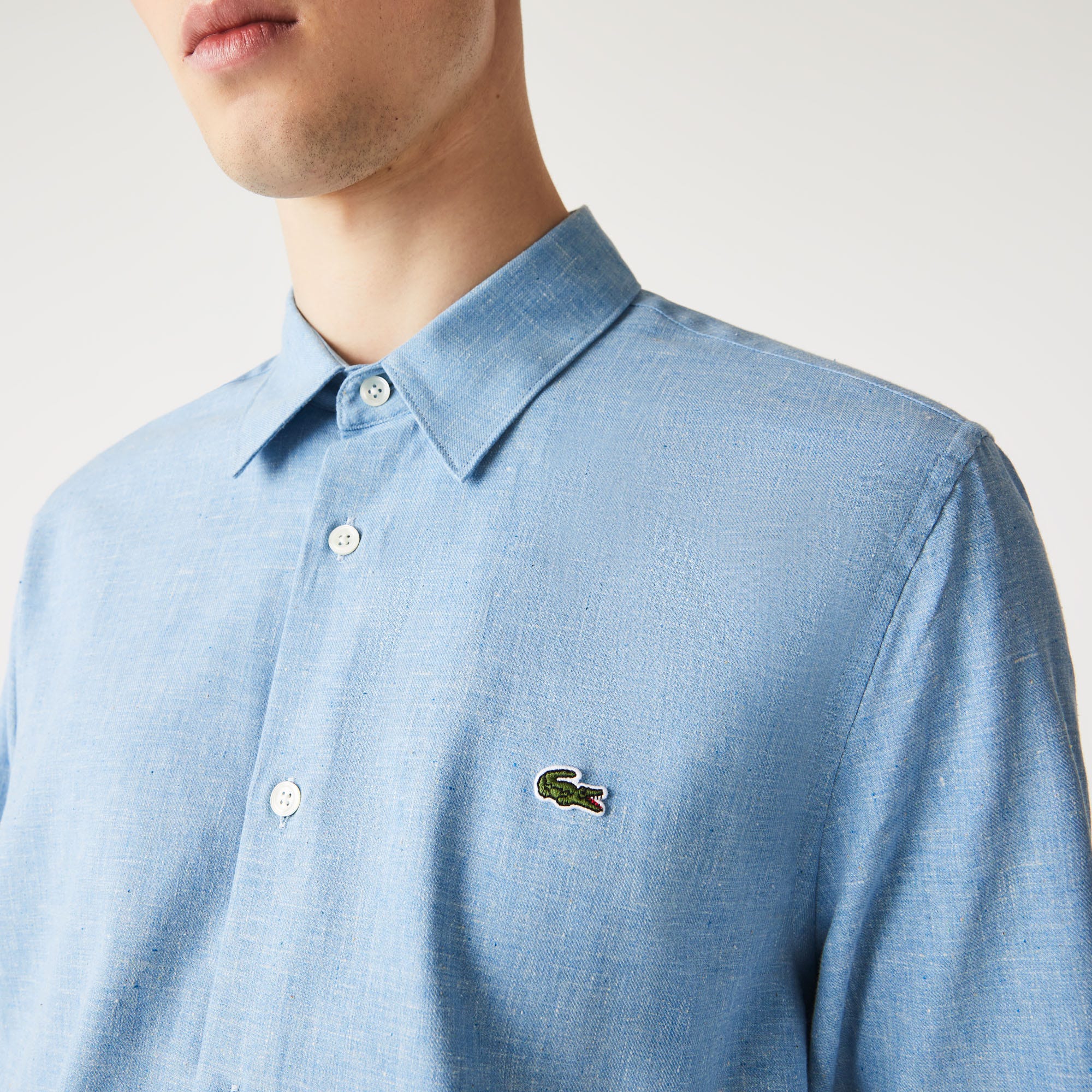 Men's Slim fit Cotton Chambray Shirt