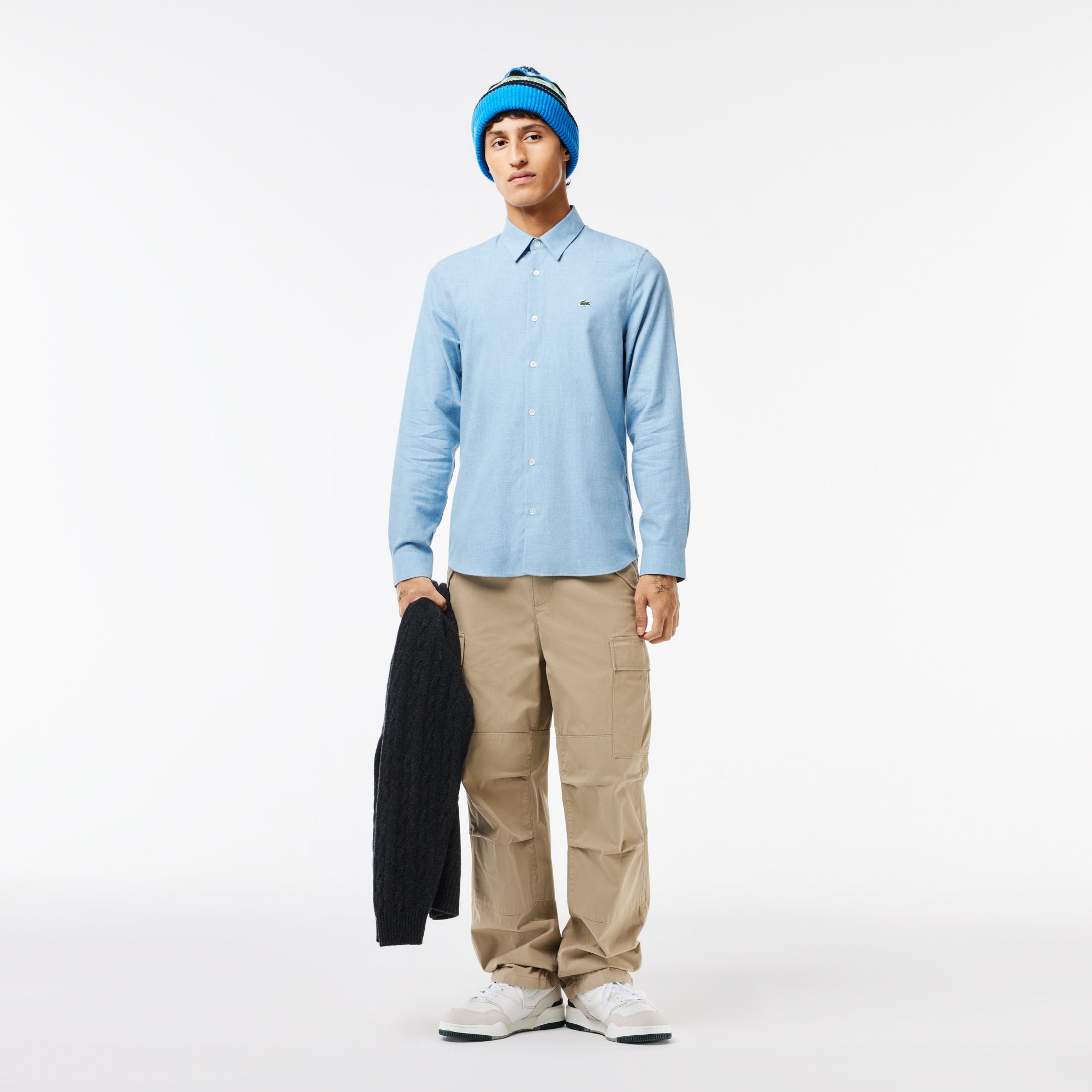 Men's Slim fit Cotton Chambray Shirt