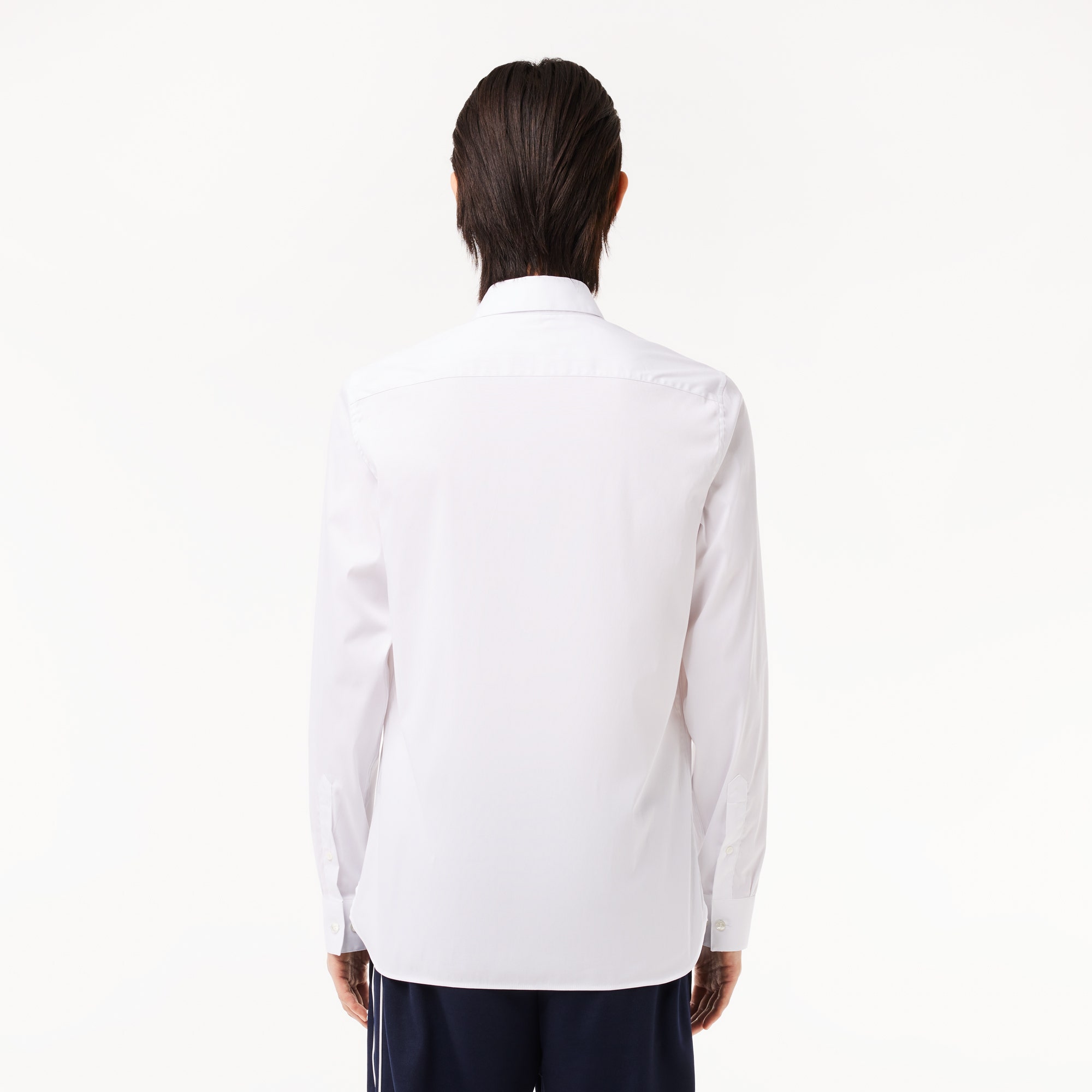Men's Lacoste Slim Fit French Collar Cotton Poplin Shirt