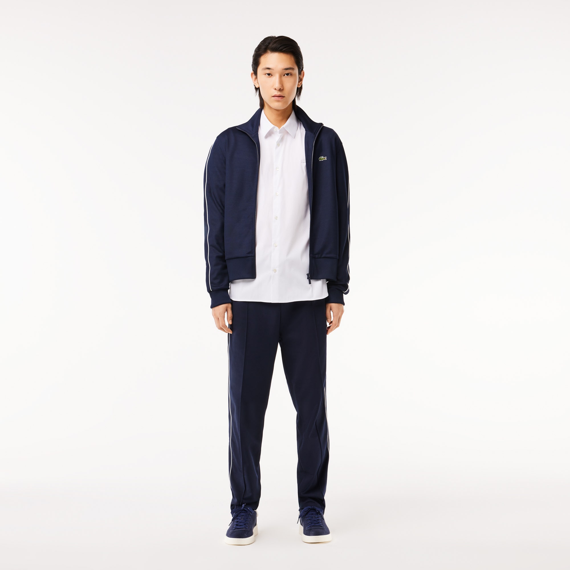 Men's Lacoste Slim Fit French Collar Cotton Poplin Shirt