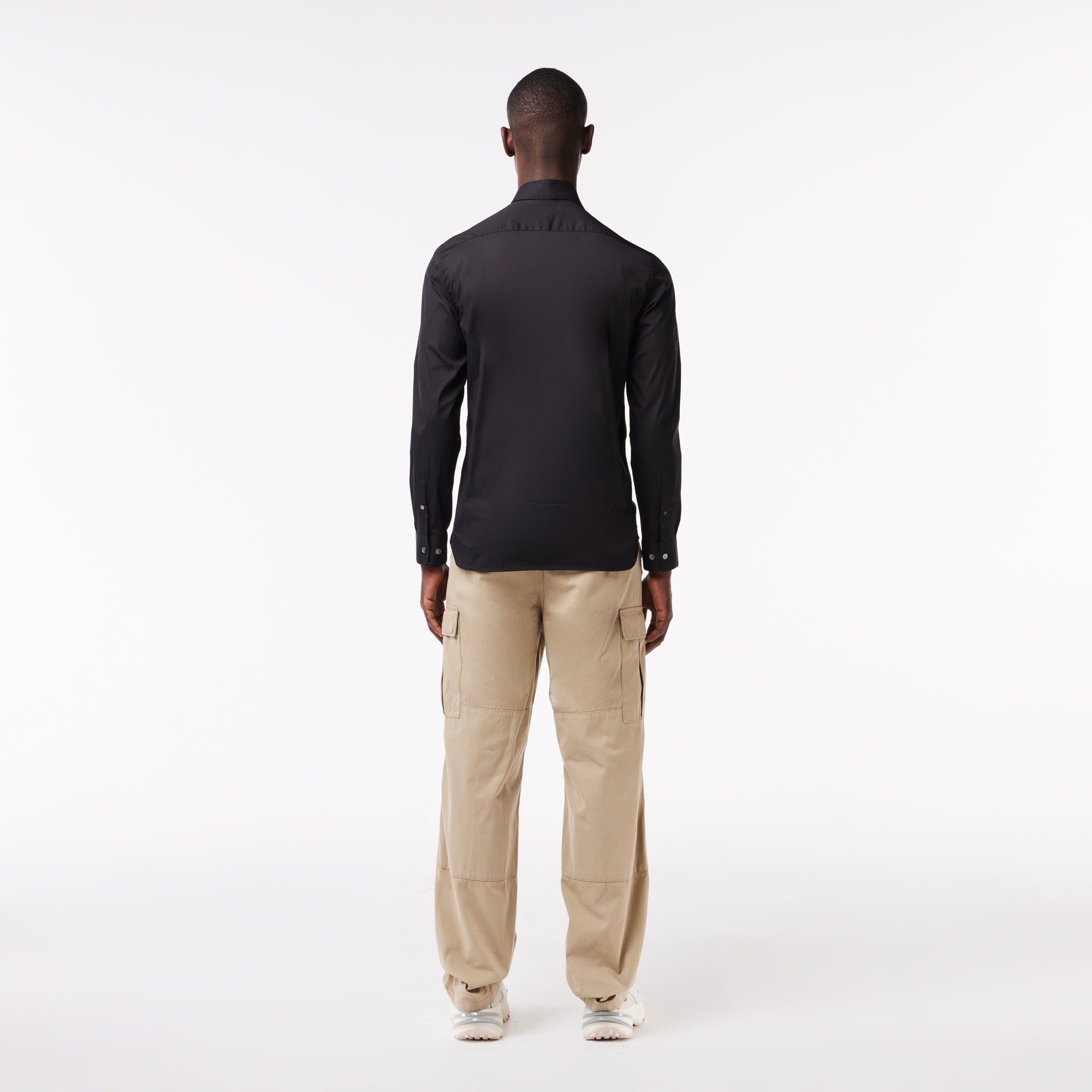 Men's Lacoste Slim Fit French Collar Cotton Poplin Shirt