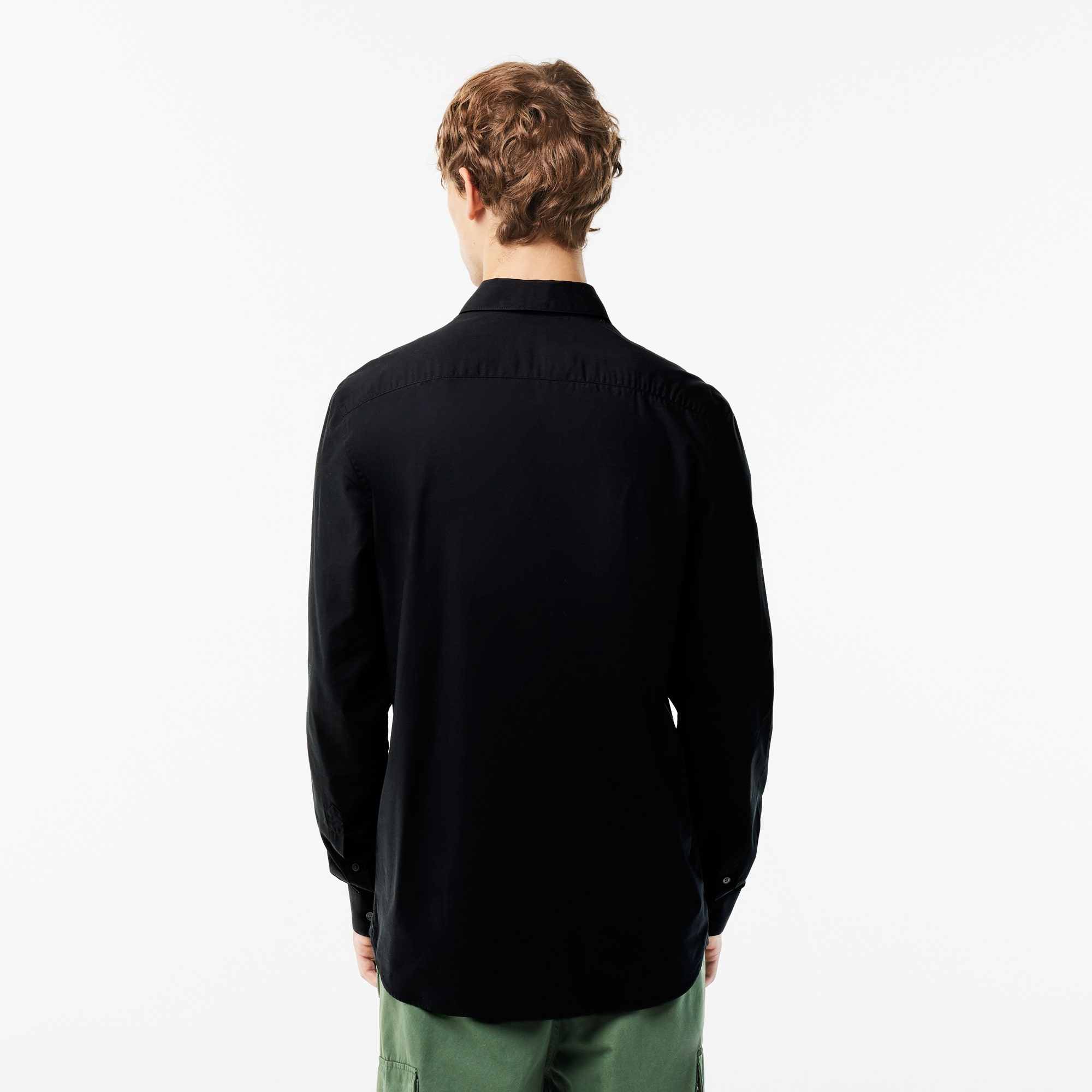 Slim Fit Stretch Cotton Poplin Shirt