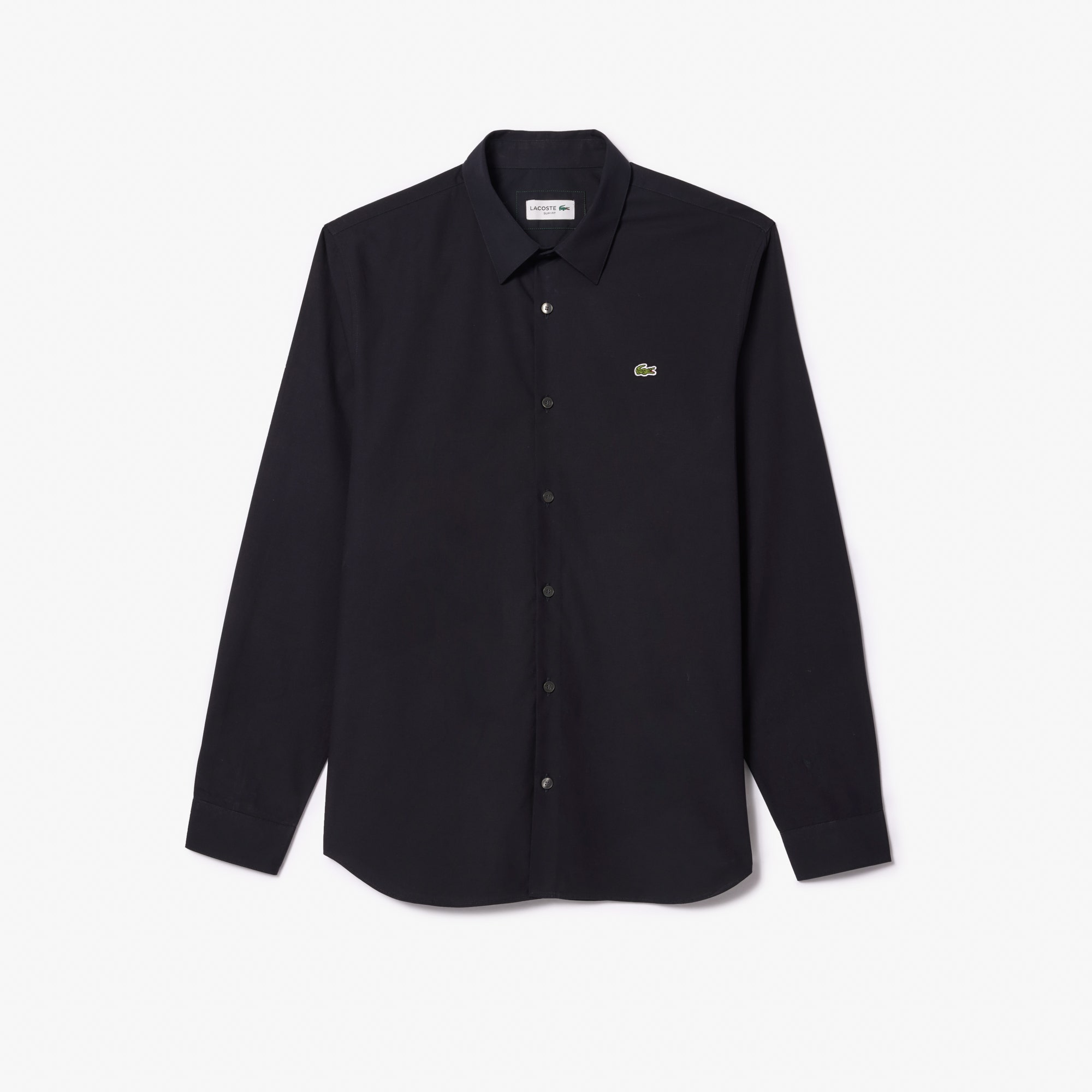 Slim Fit Stretch Cotton Poplin Shirt