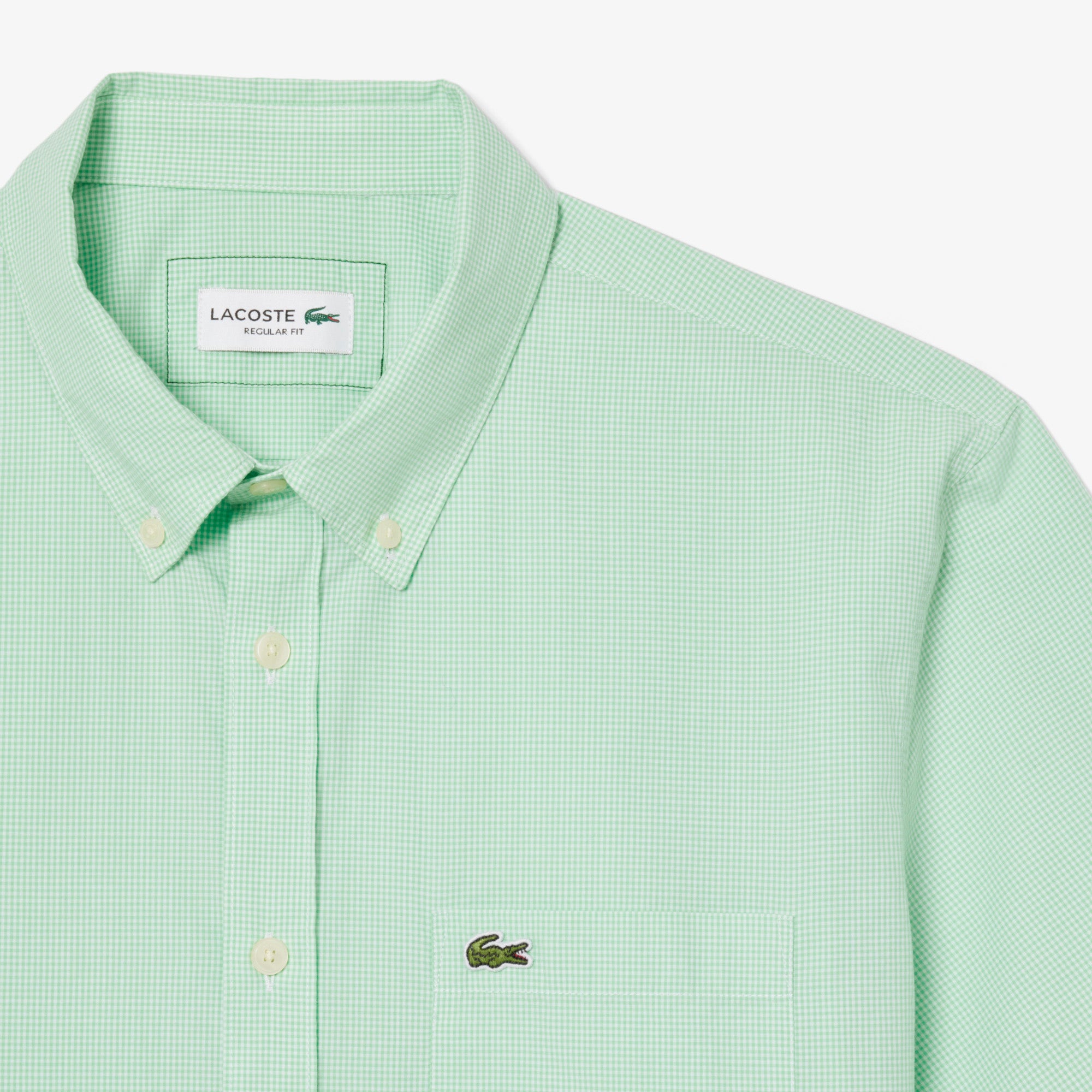 Short Sleeved Regular Fit Gingham Shirt