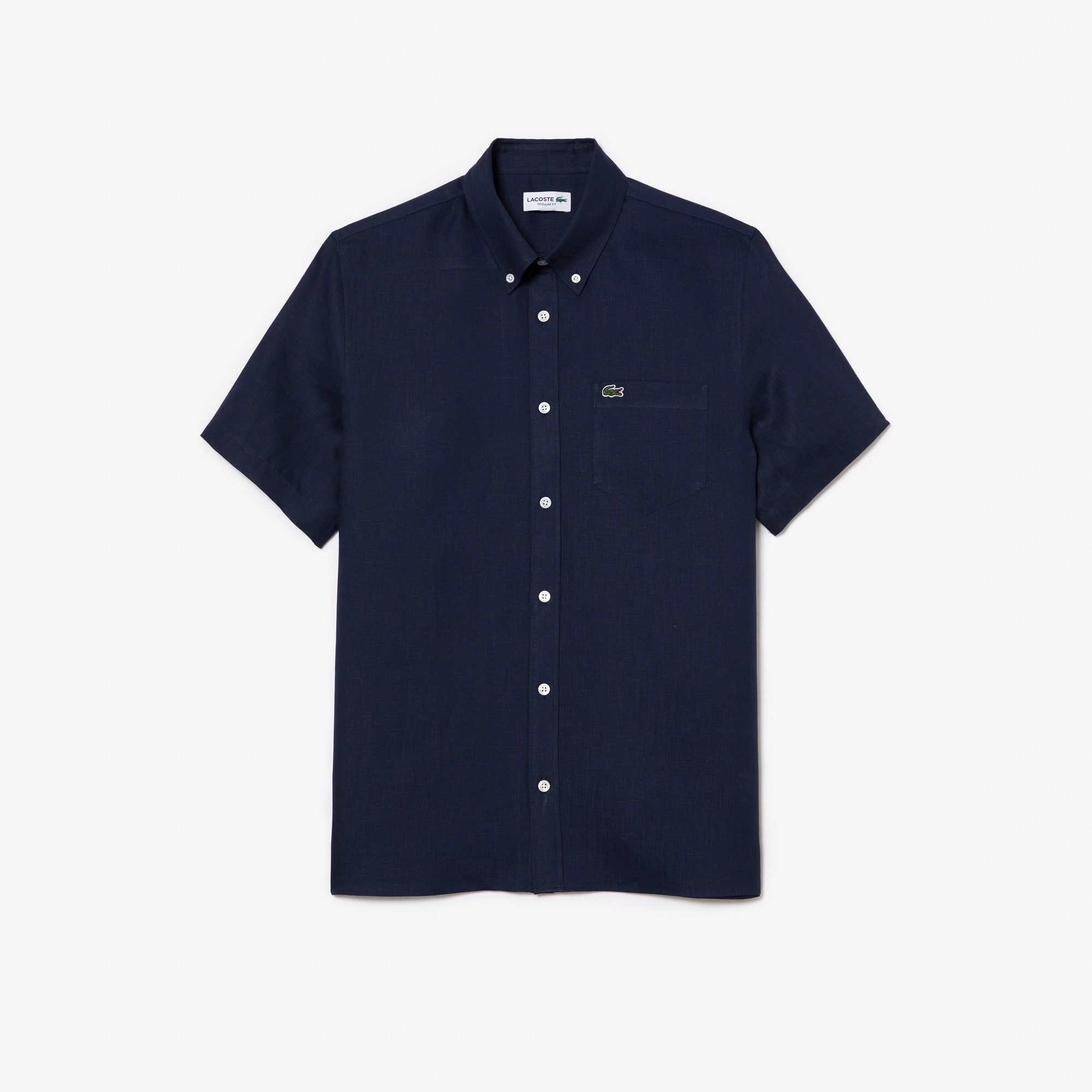 Men's Lacoste Short Sleeve Linen Shirt