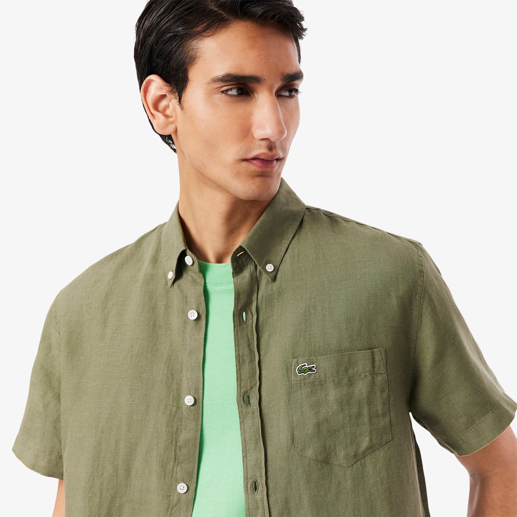 Short Sleeved Linen Shirt