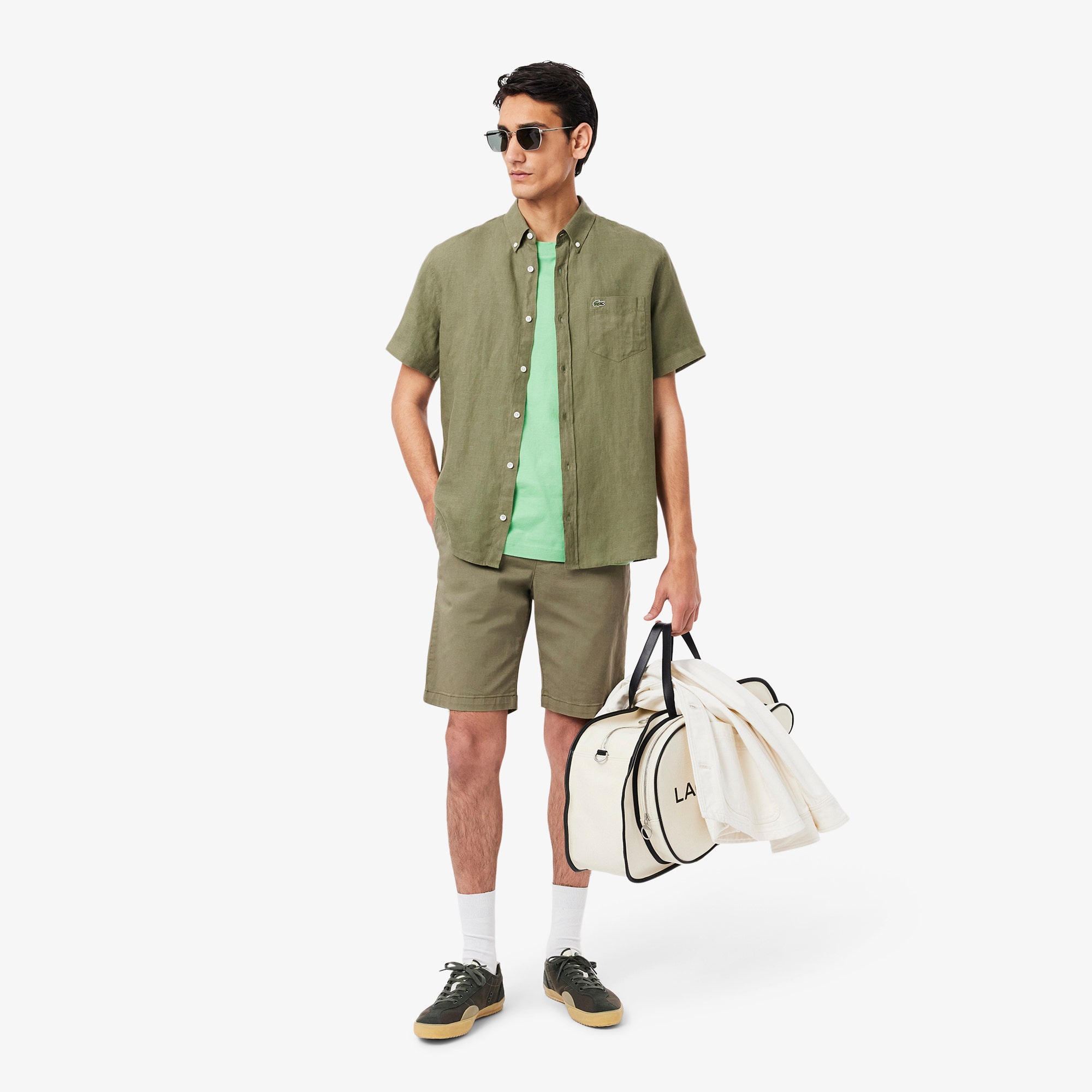 Short Sleeved Linen Shirt
