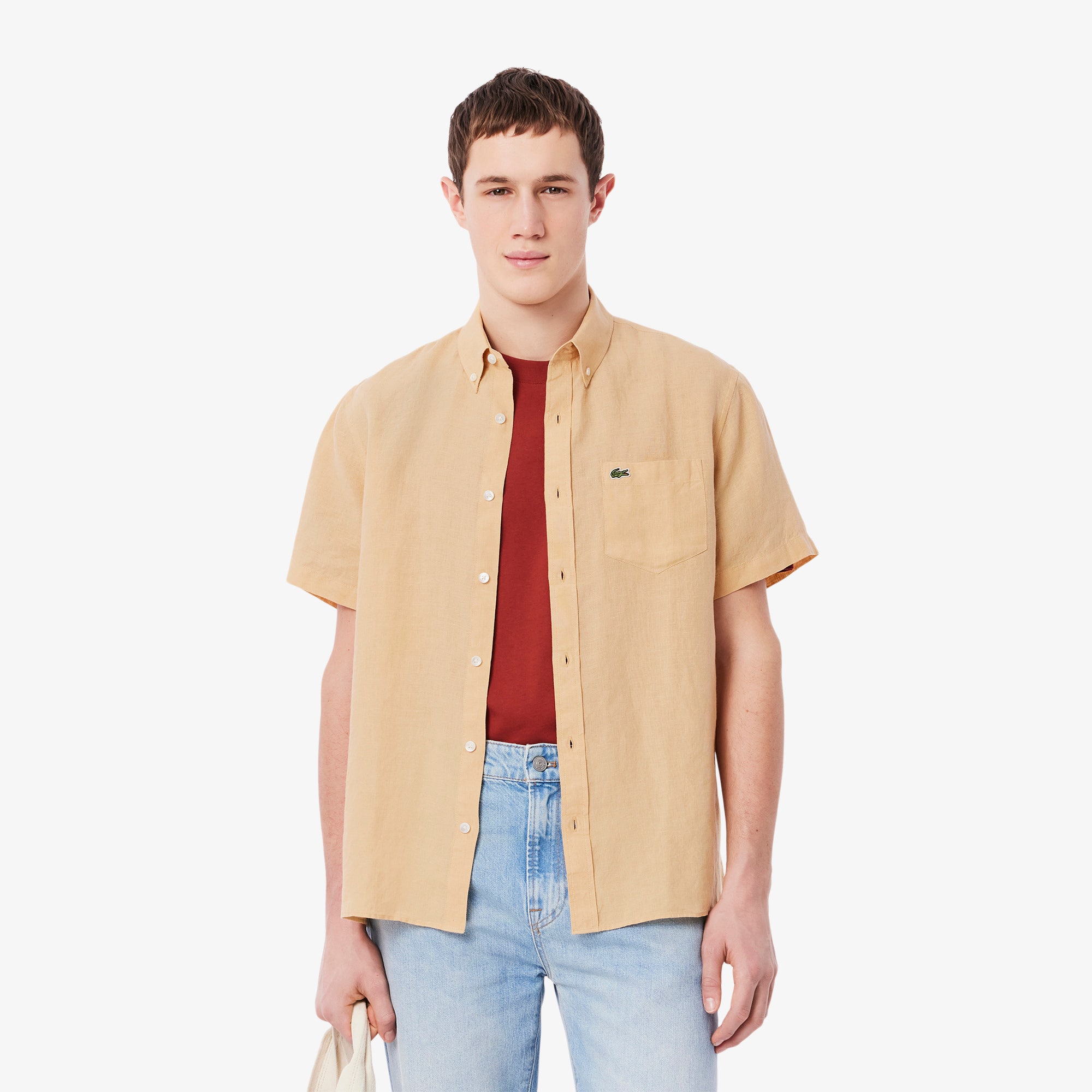 Short Sleeved Linen Shirt