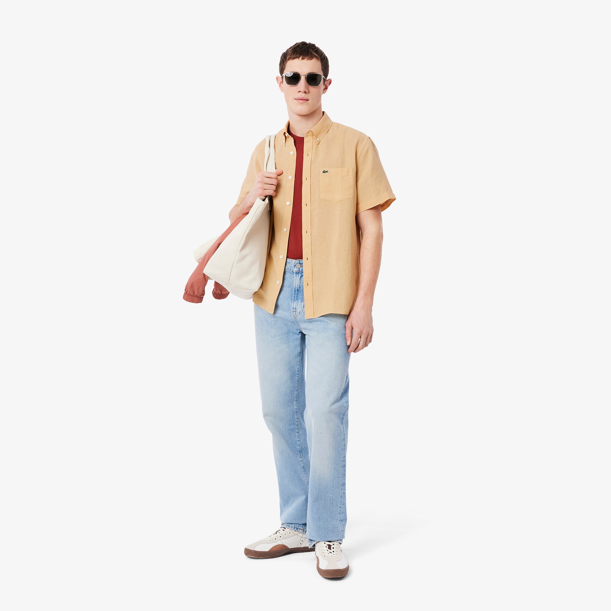 Short Sleeved Linen Shirt