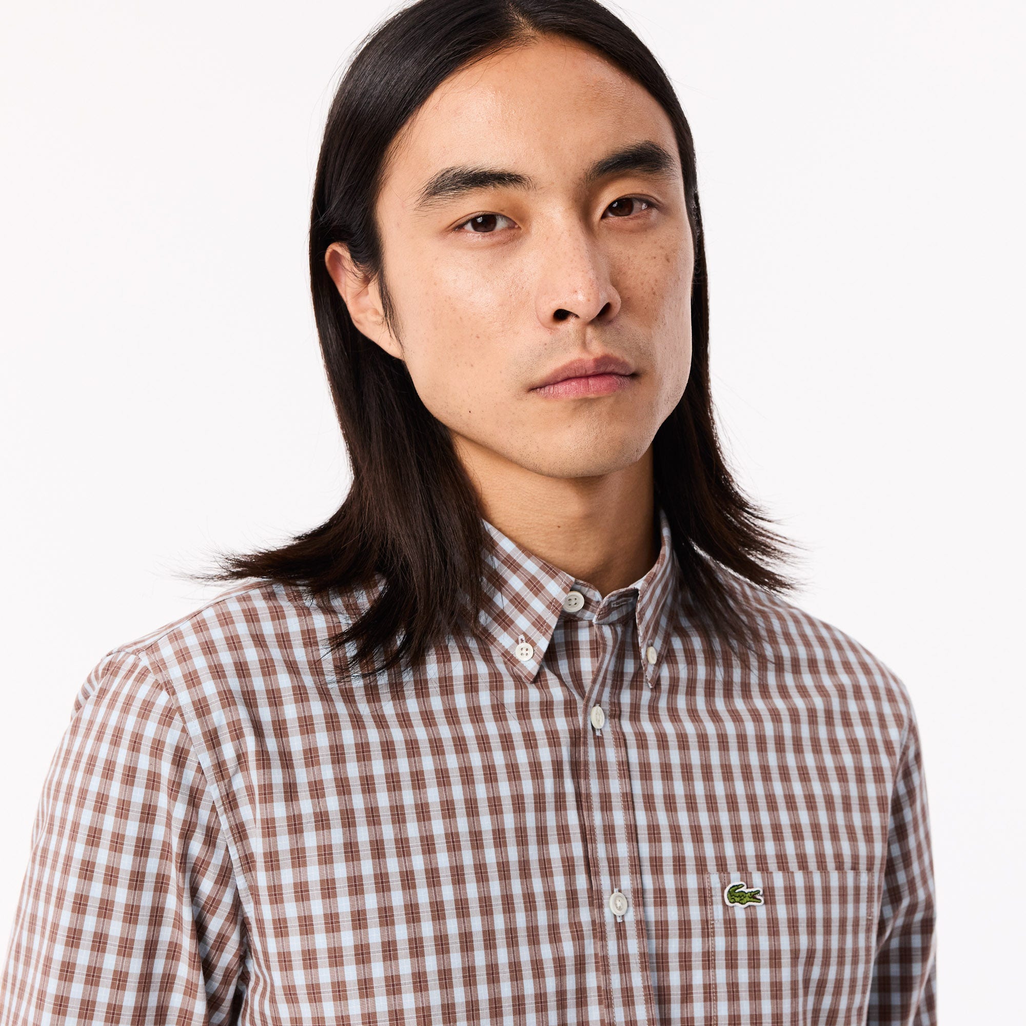 Regular Fit Plaid Poplin Shirt