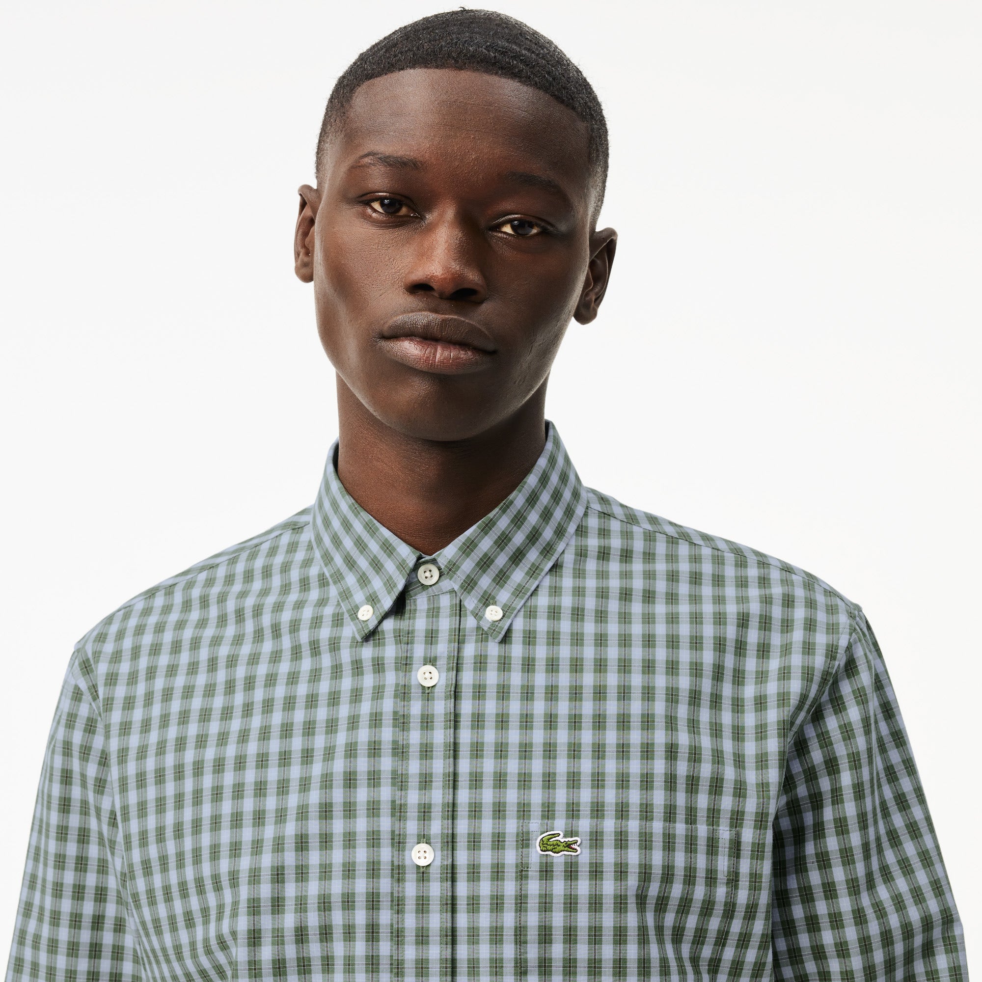 Regular Fit Plaid Poplin Shirt