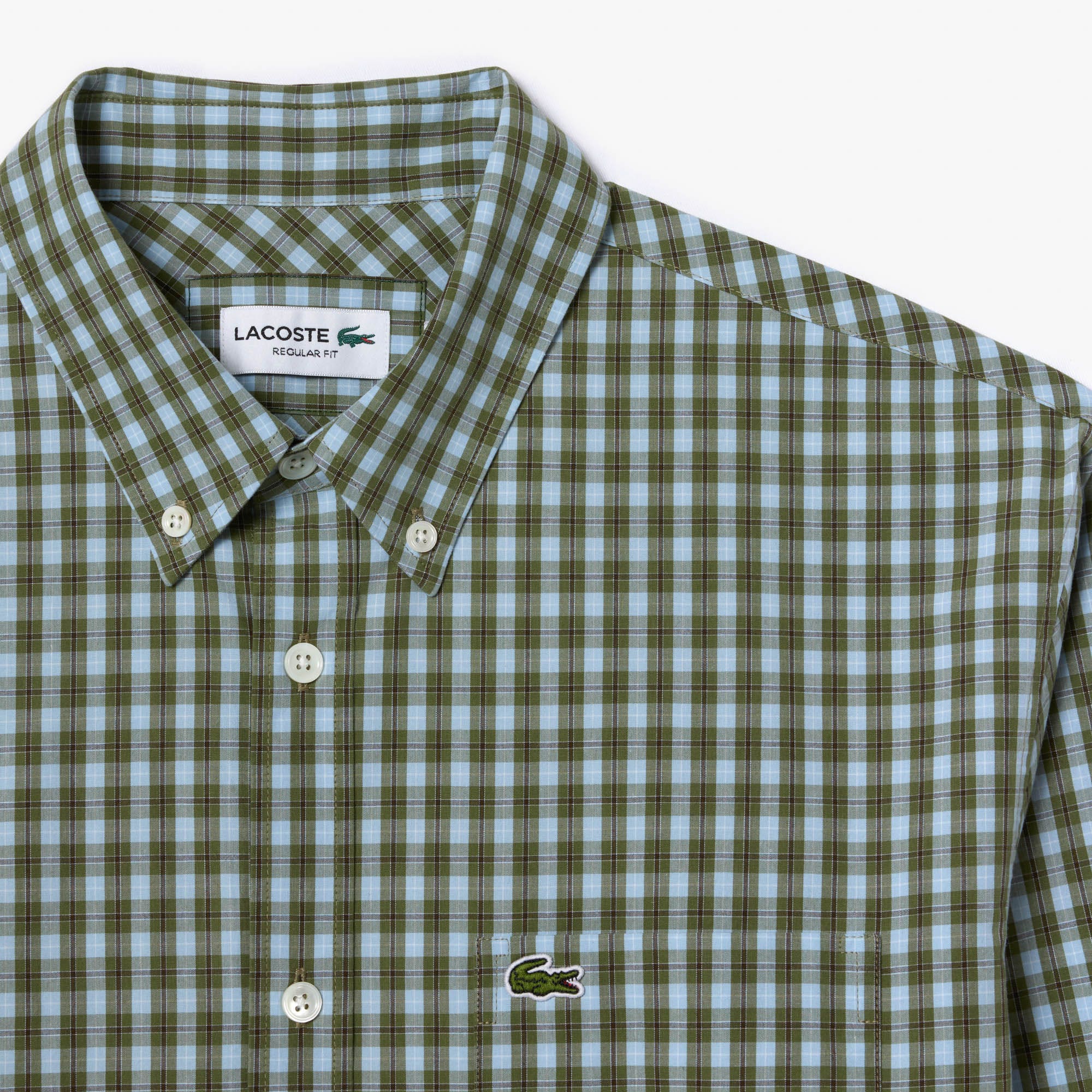 Regular Fit Plaid Poplin Shirt