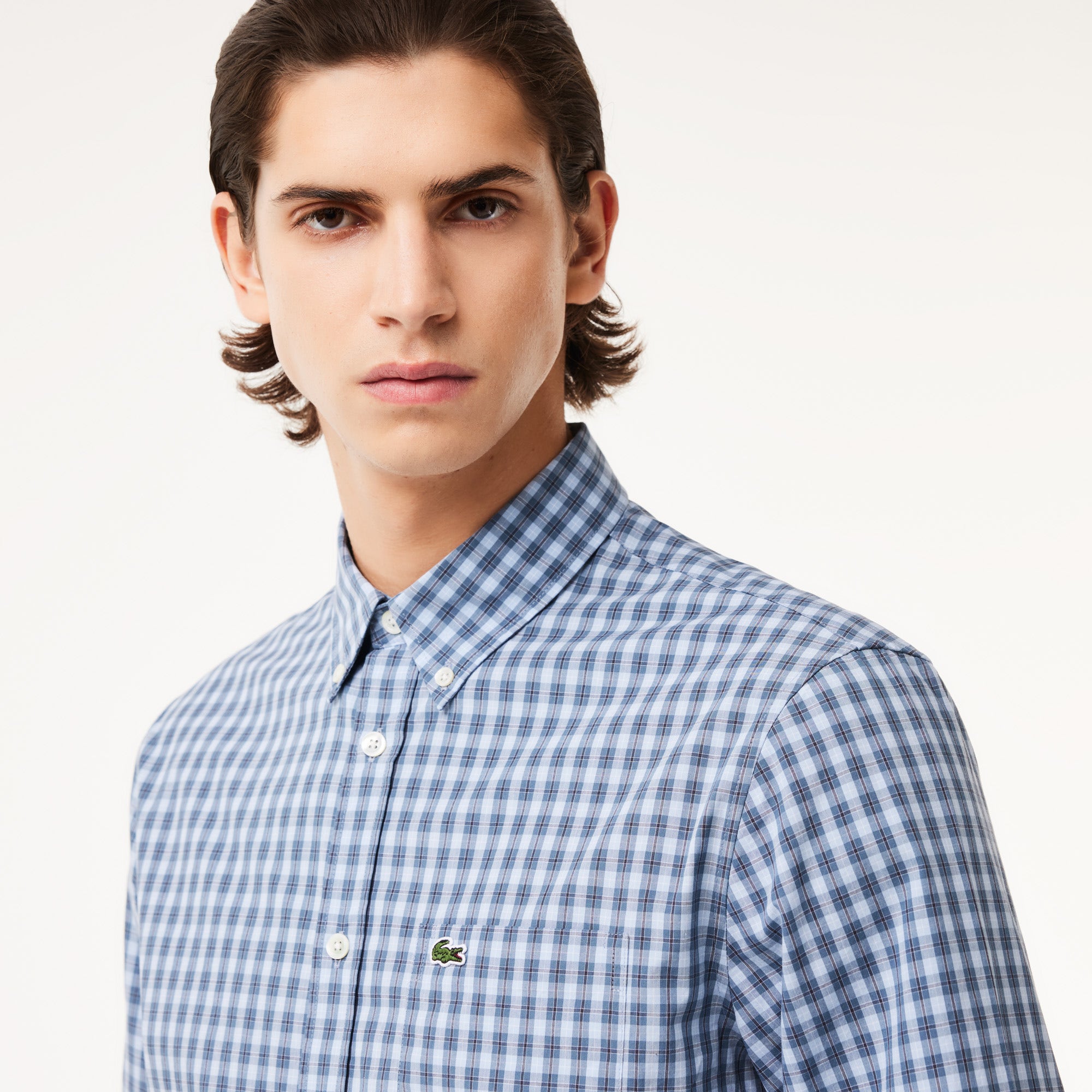 Regular Fit Plaid Poplin Shirt