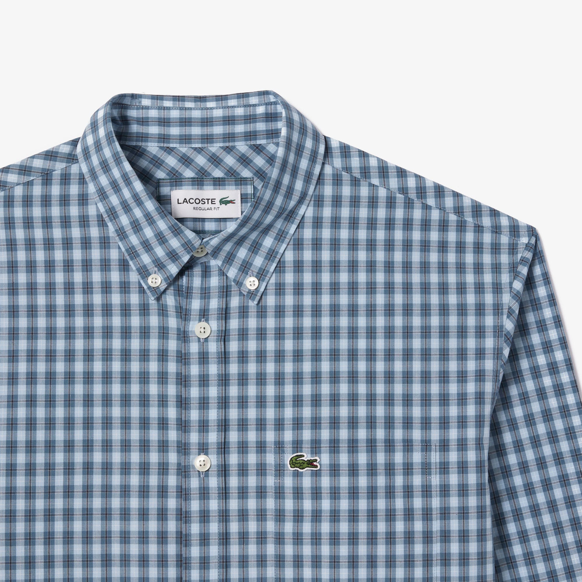 Regular Fit Plaid Poplin Shirt