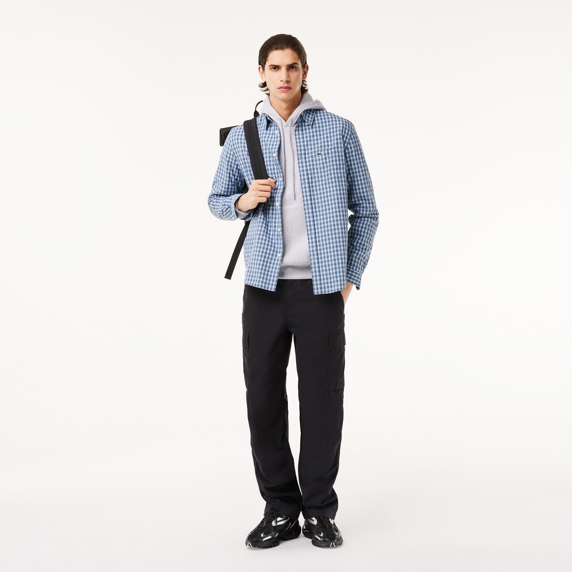 Regular Fit Plaid Poplin Shirt
