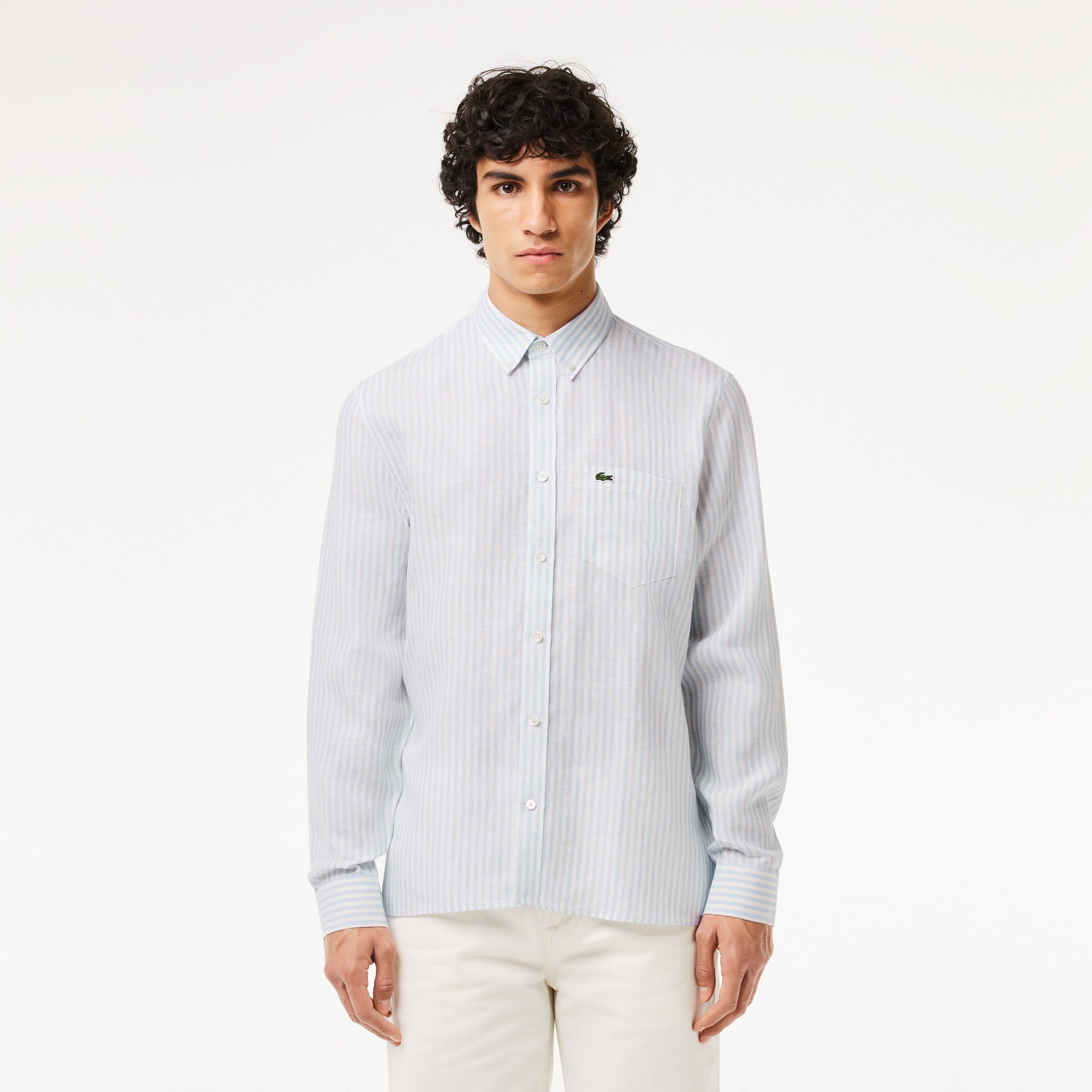 Regular Fit Striped Linen Shirt