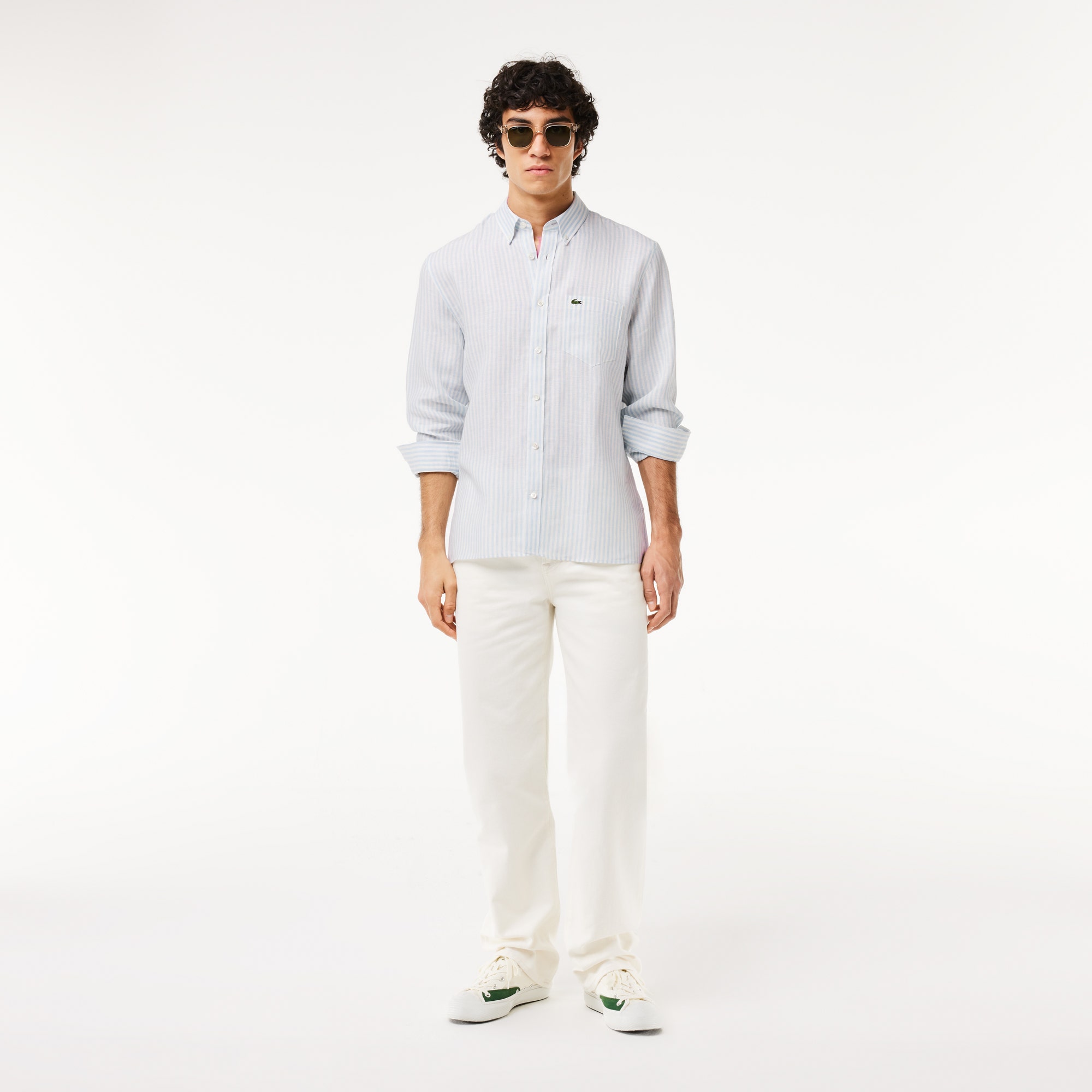 Regular Fit Striped Linen Shirt