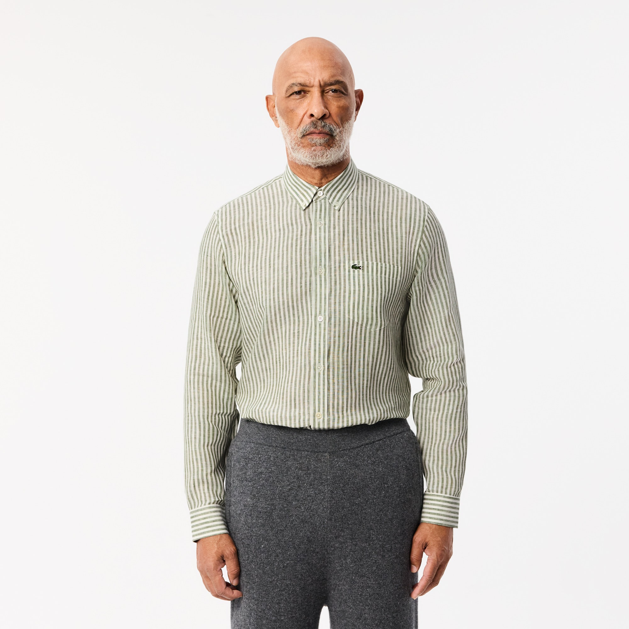 Regular Fit Striped Linen Shirt