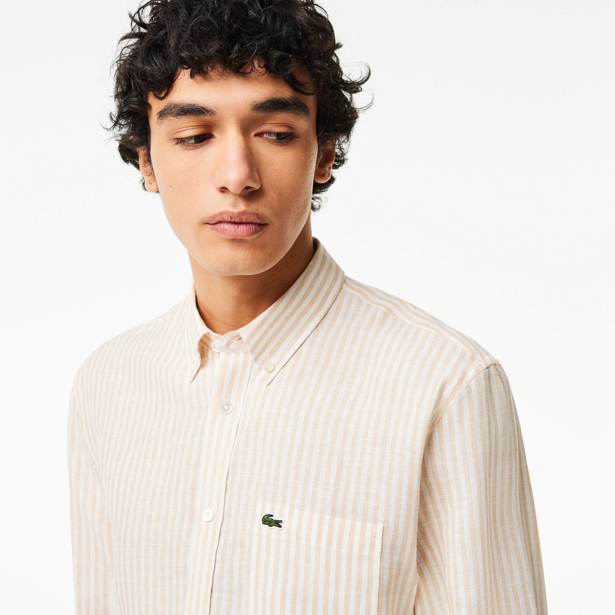 Regular Fit Striped Linen Shirt