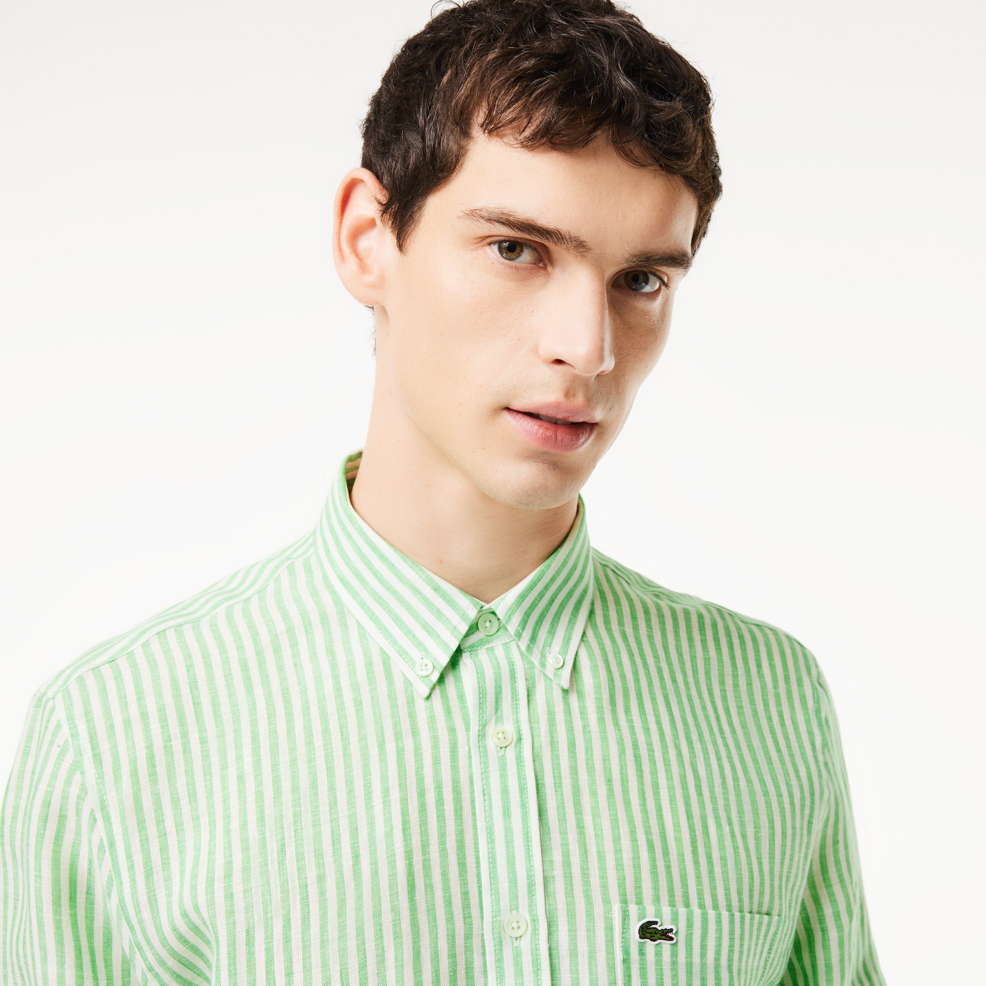 Regular Fit Striped Linen Shirt