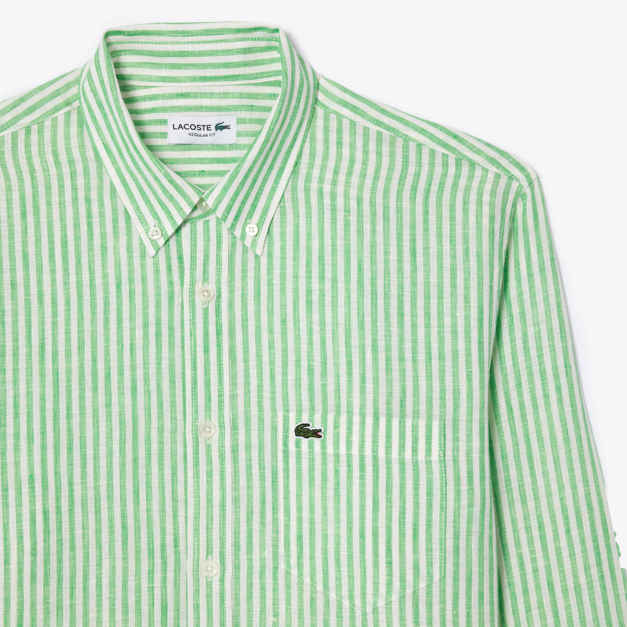Regular Fit Striped Linen Shirt