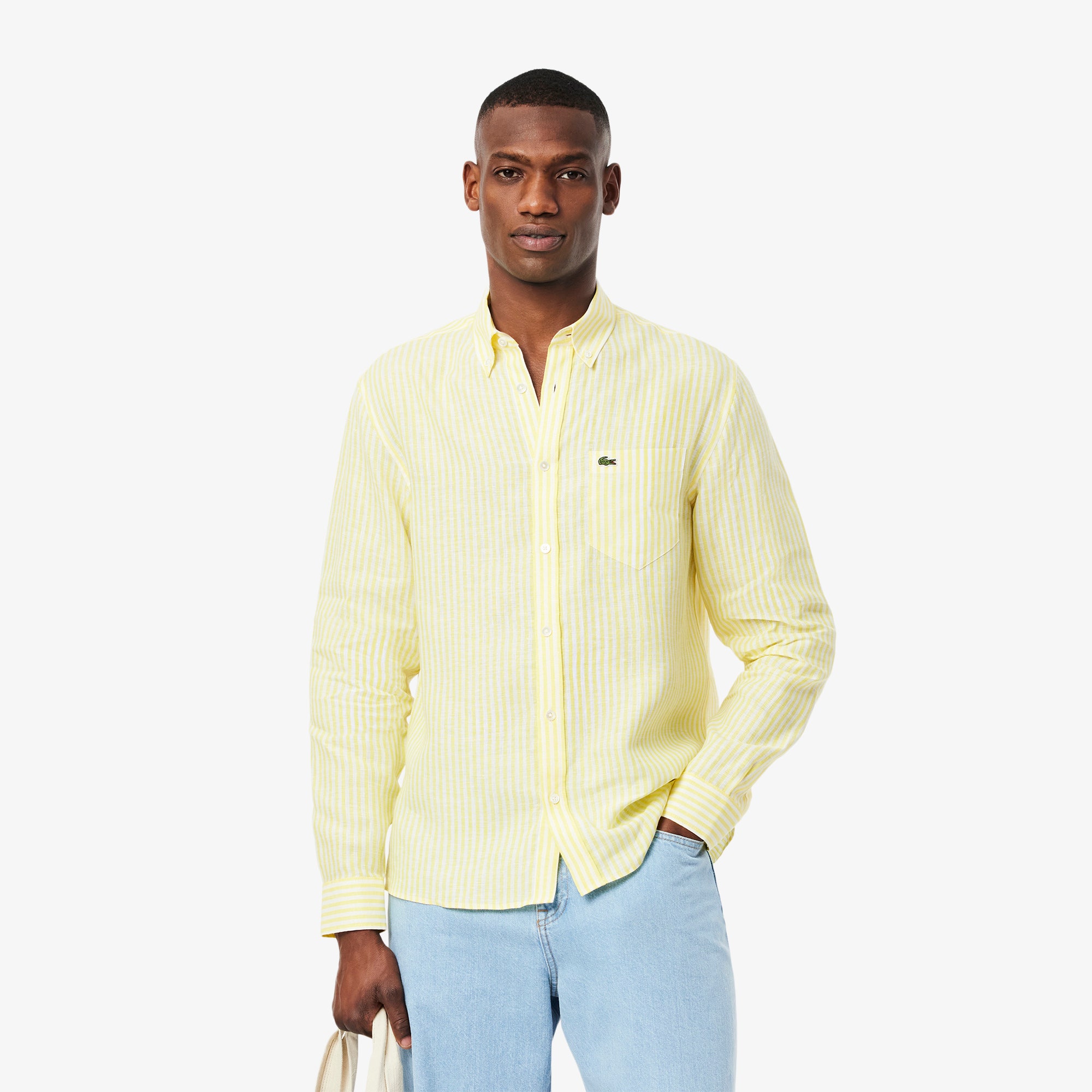 Regular Fit Striped Linen Shirt