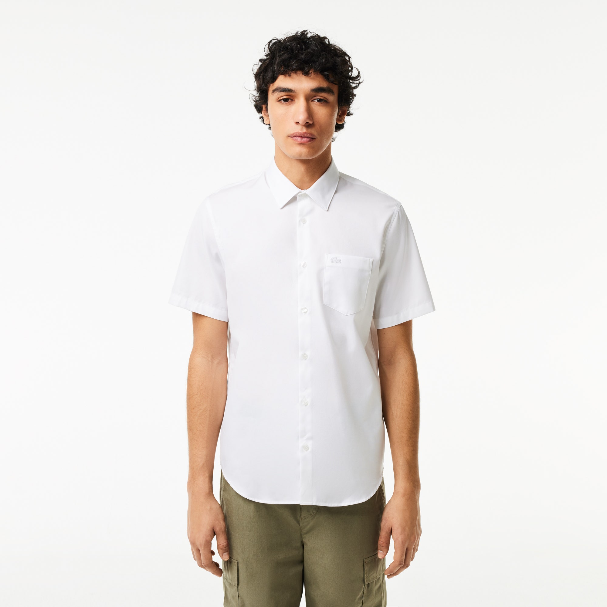 Regular Fit Short Sleeved Cotton Shirt