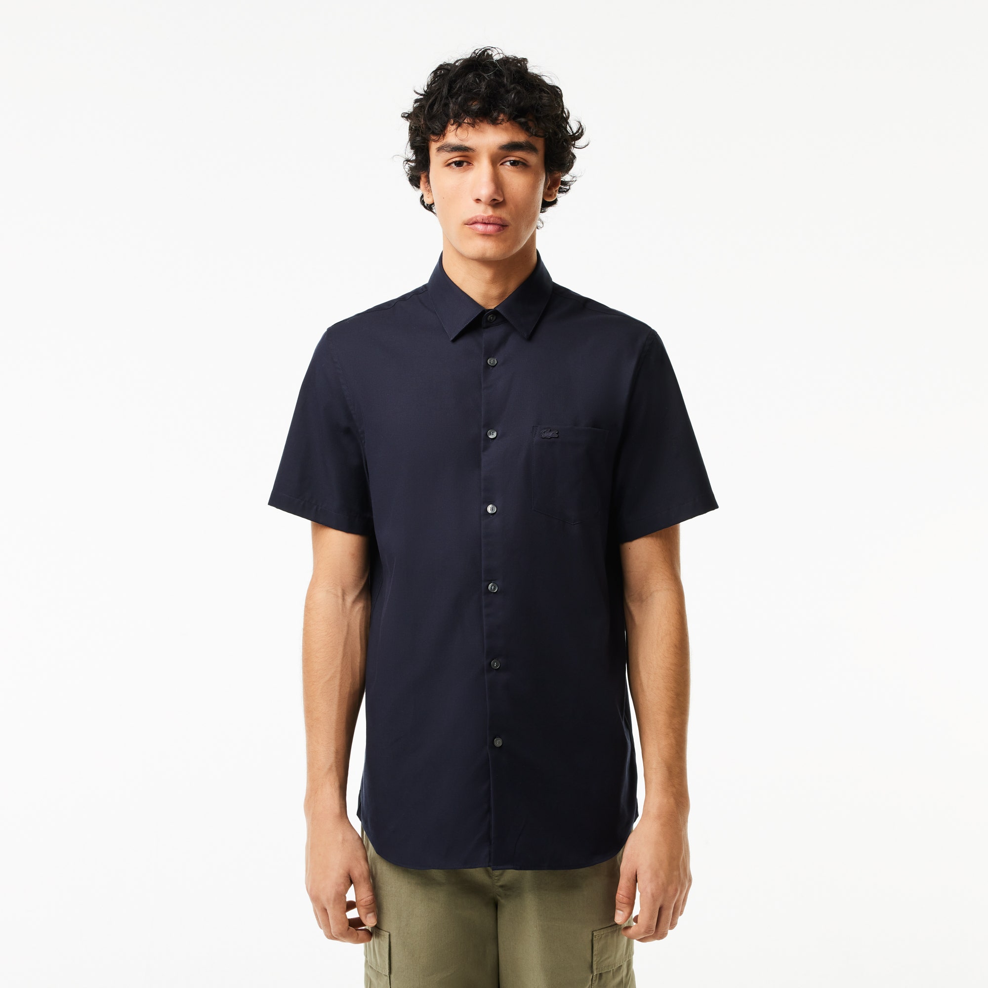 Regular Fit Short Sleeved Cotton Shirt