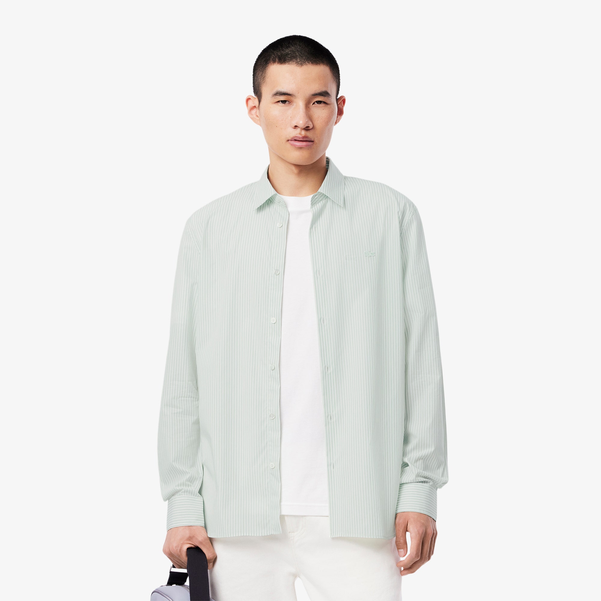 Regular Fit Striped Poplin Shirt