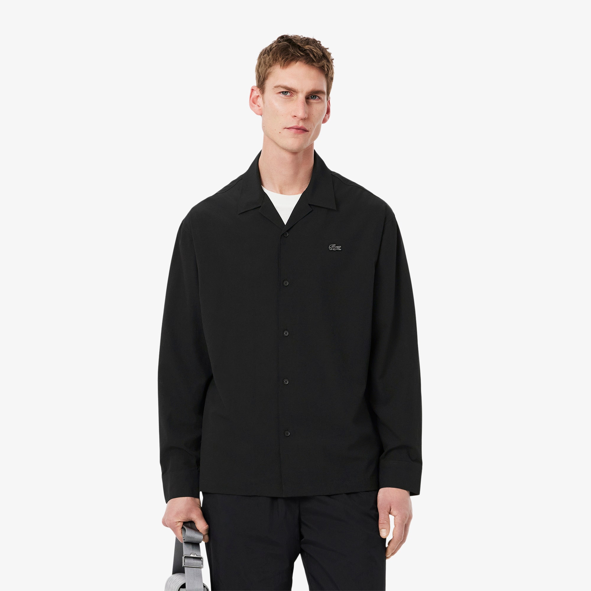 Lightweight Relaxed Fit Perforated Shirt