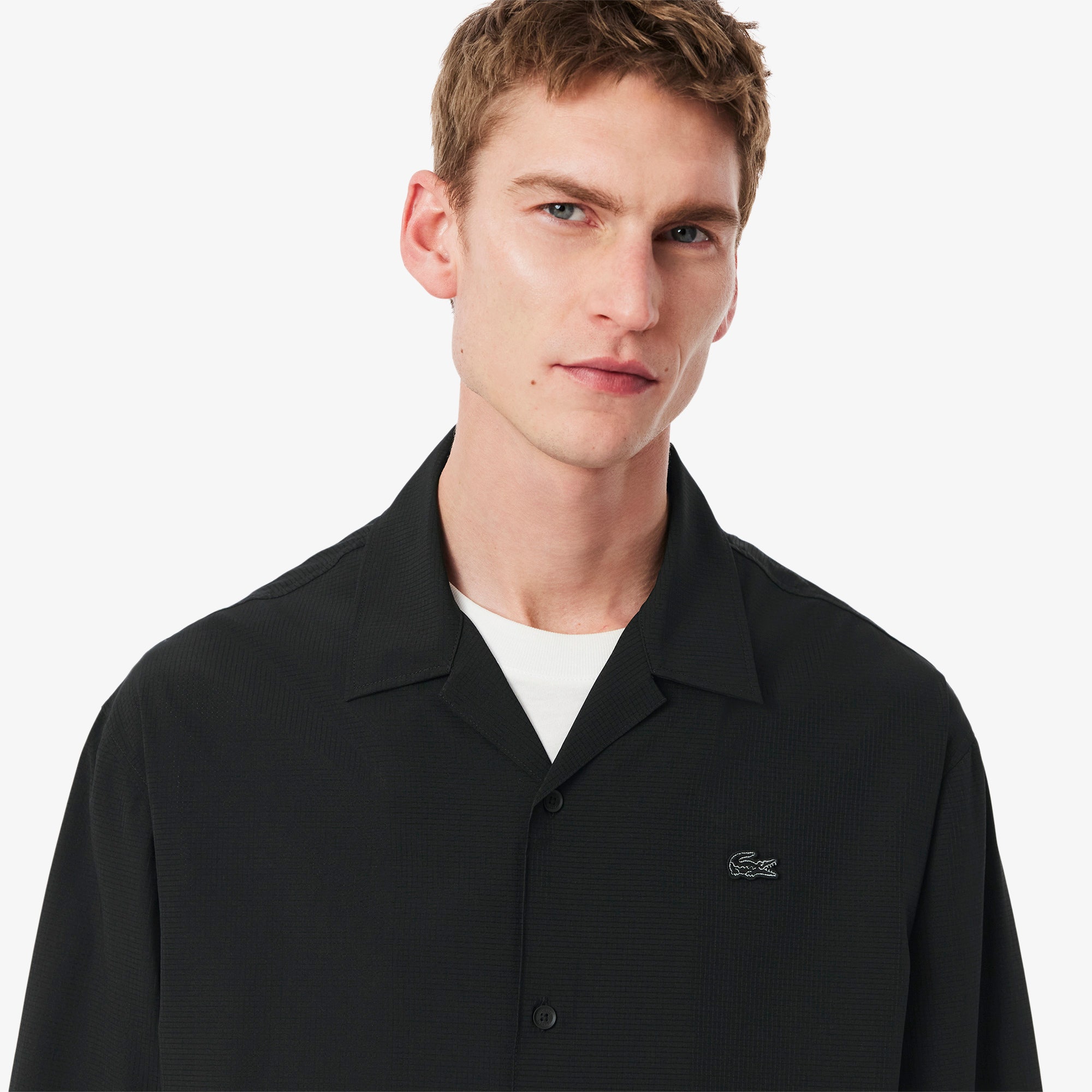 Lightweight Relaxed Fit Perforated Shirt
