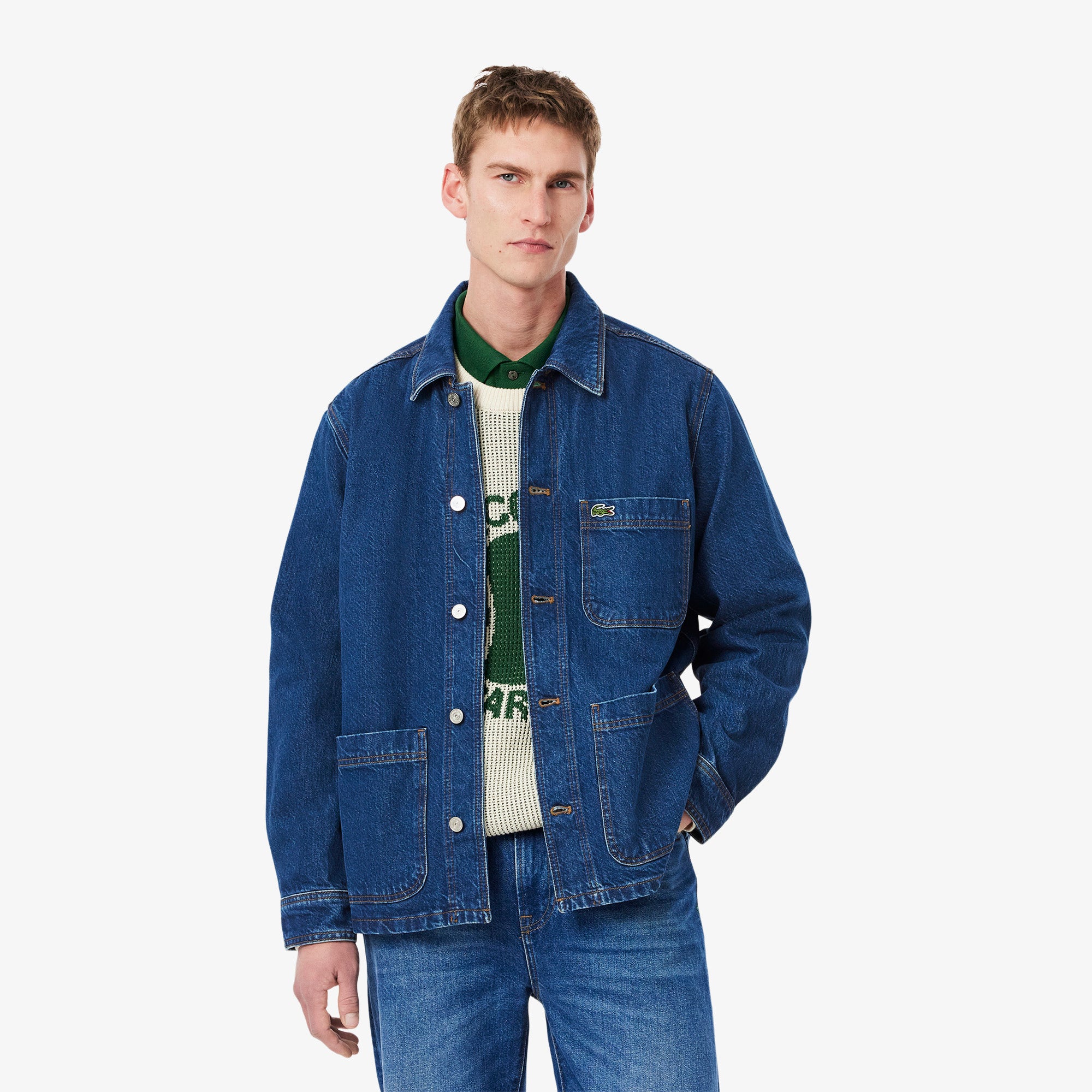 Heavy Cotton Denim Overshirt