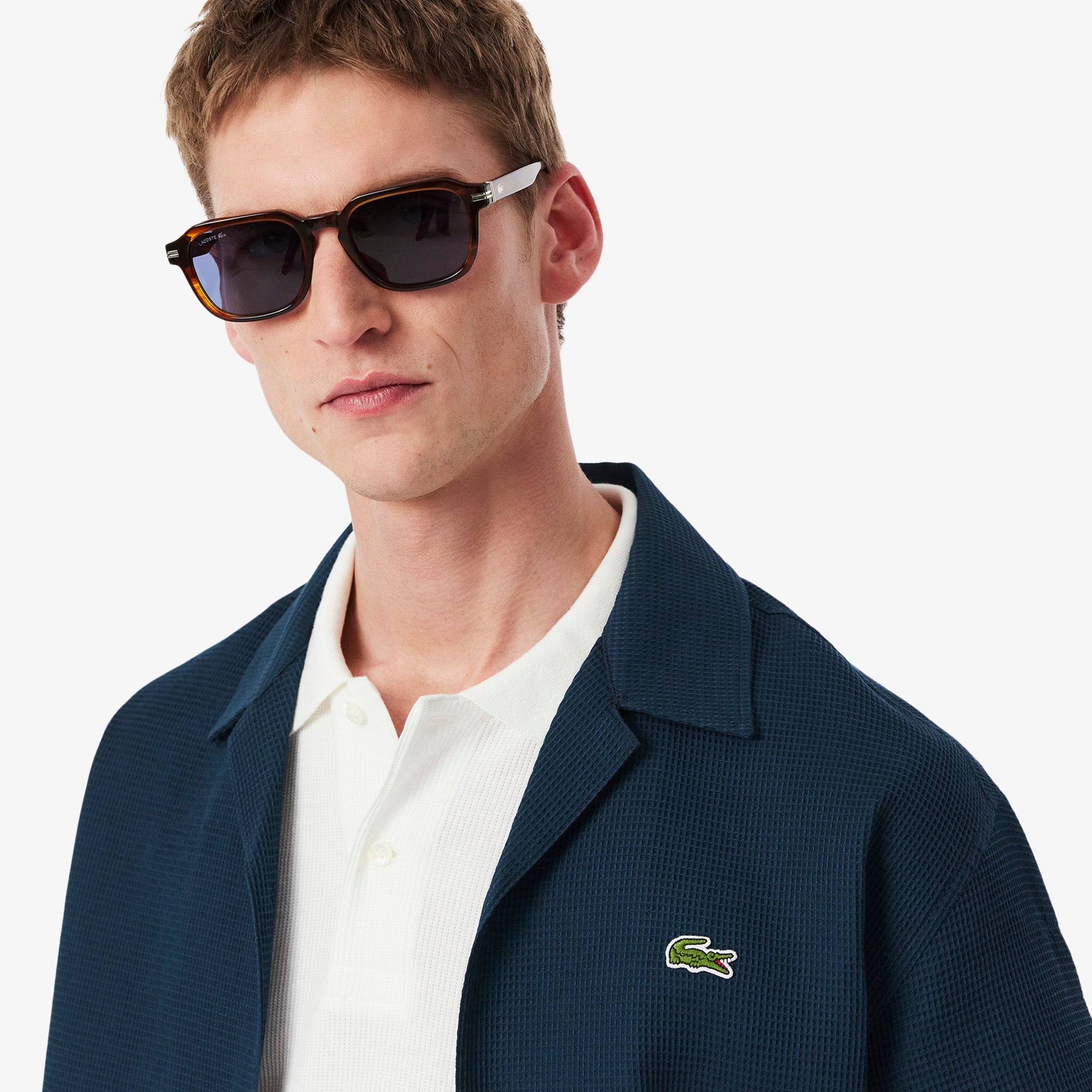 Relaxed Fit Waffle Texture Shirt