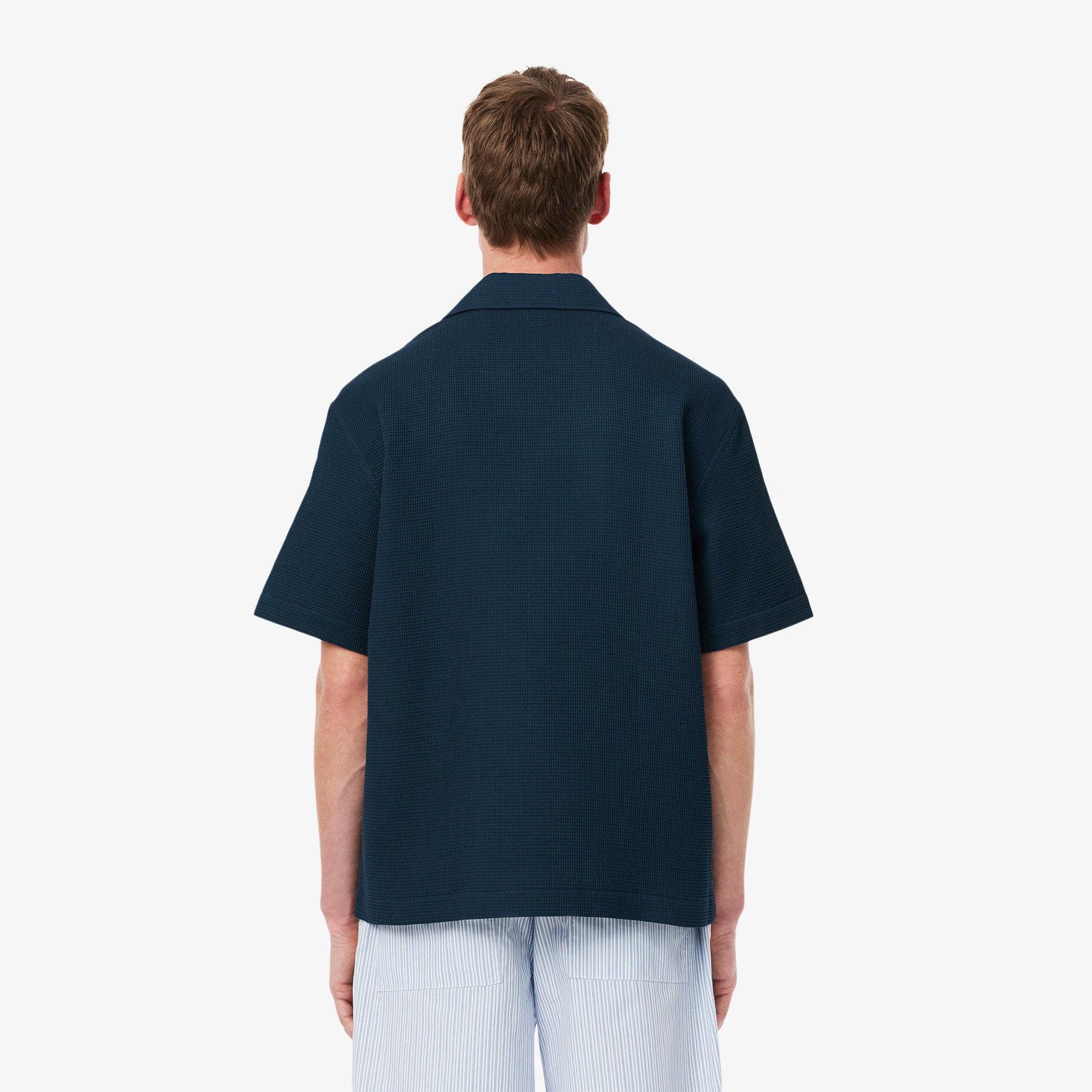 Relaxed Fit Waffle Texture Shirt