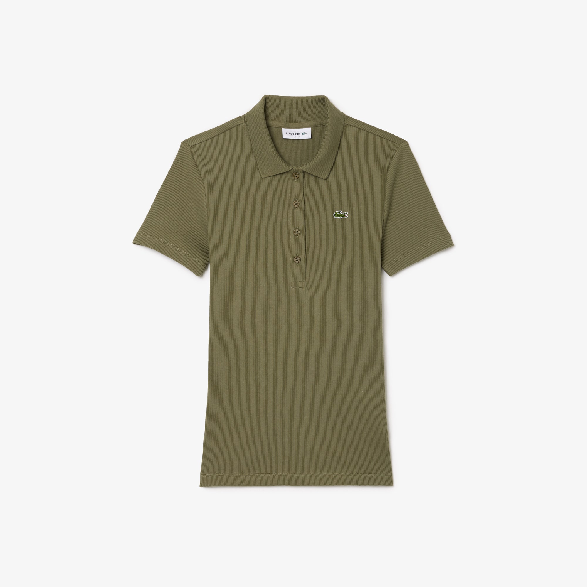 L.12.D Slim Fit Ribbed Cotton Polo Shirt