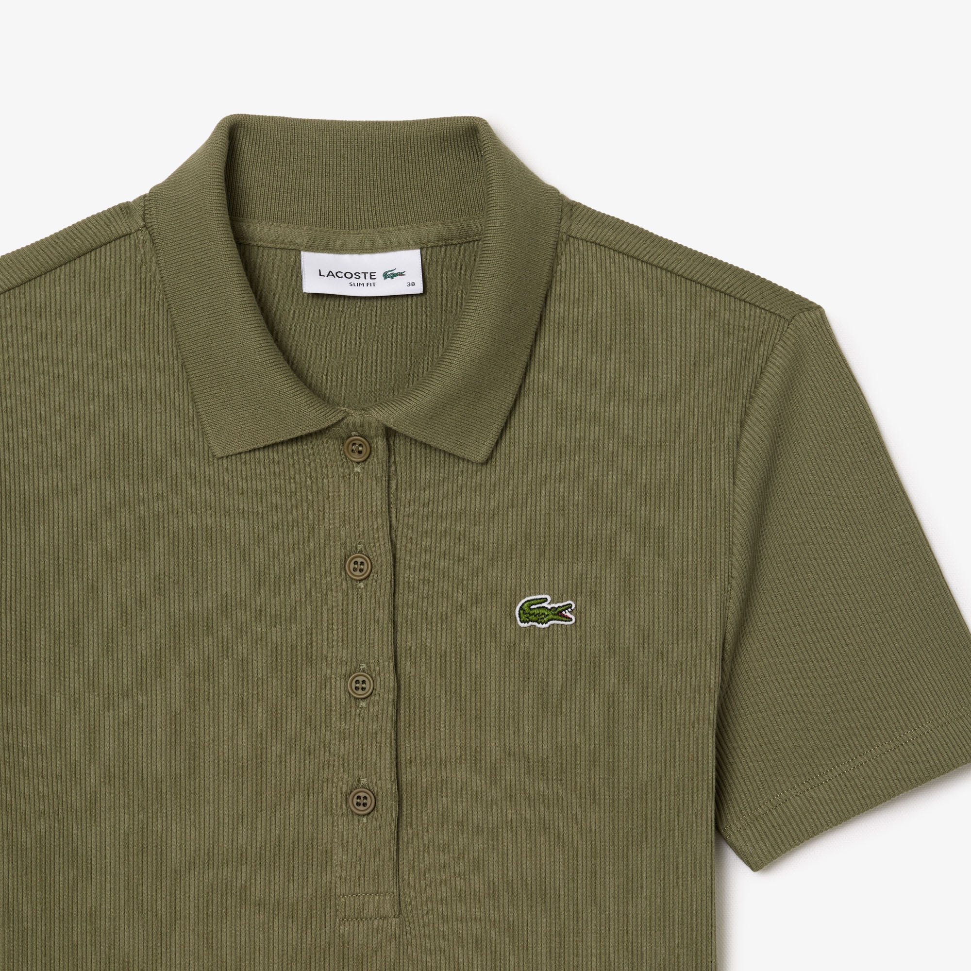 L.12.D Slim Fit Ribbed Cotton Polo Shirt
