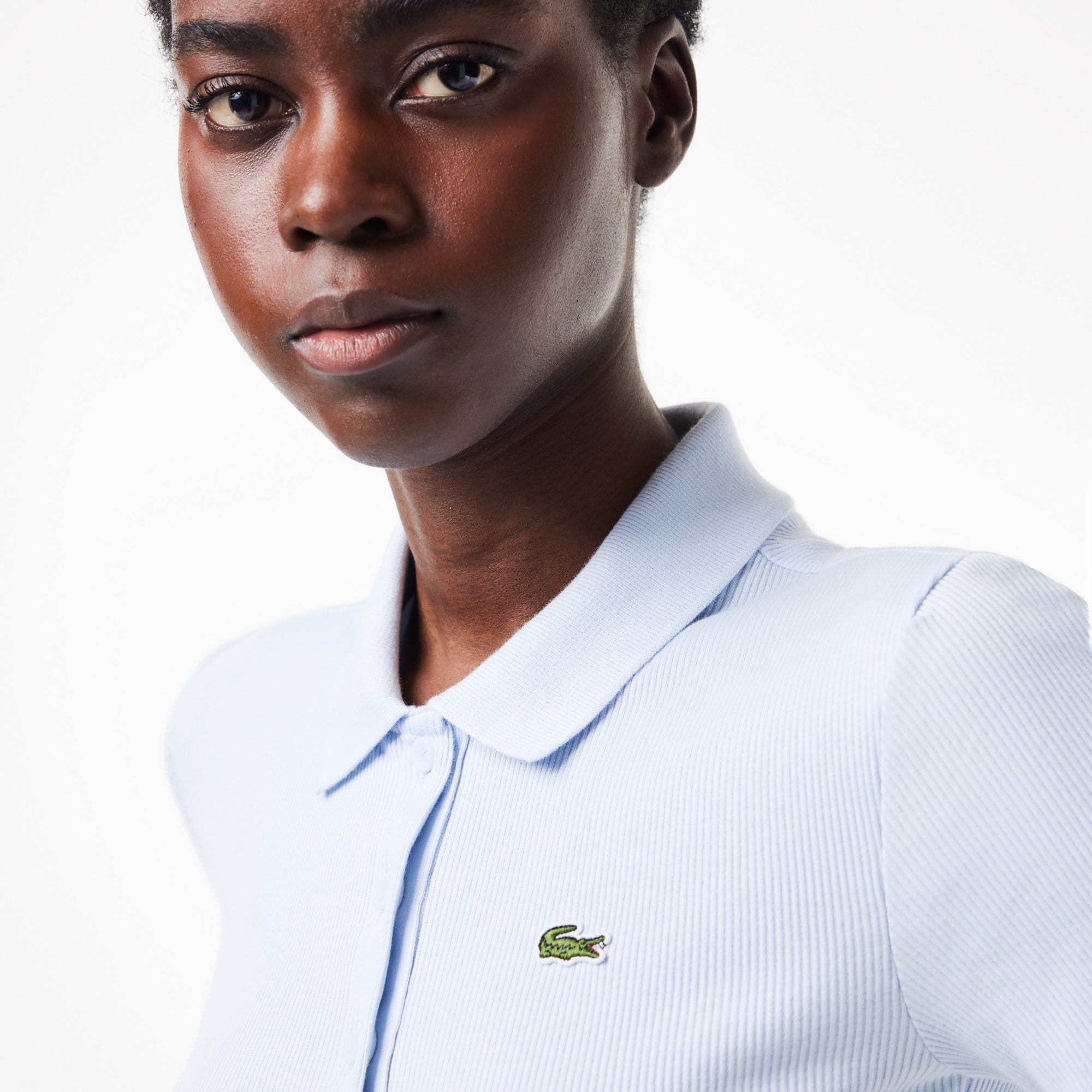 L.12.D Slim Fit Ribbed Cotton Polo Shirt