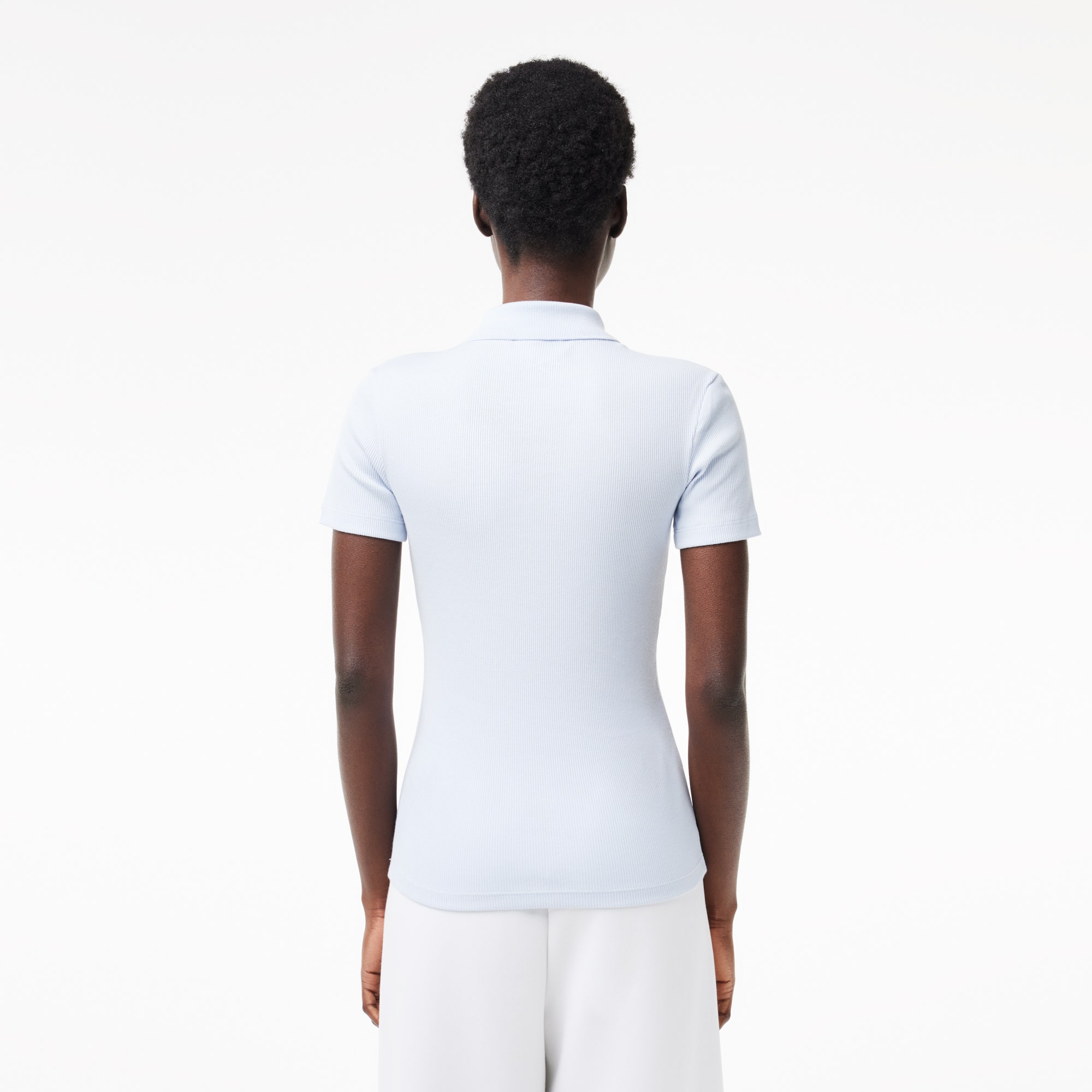 L.12.D Slim Fit Ribbed Cotton Polo Shirt
