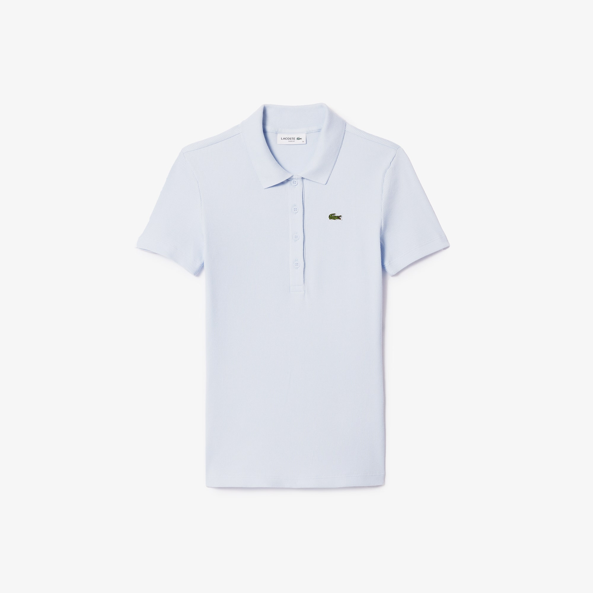 L.12.D Slim Fit Ribbed Cotton Polo Shirt