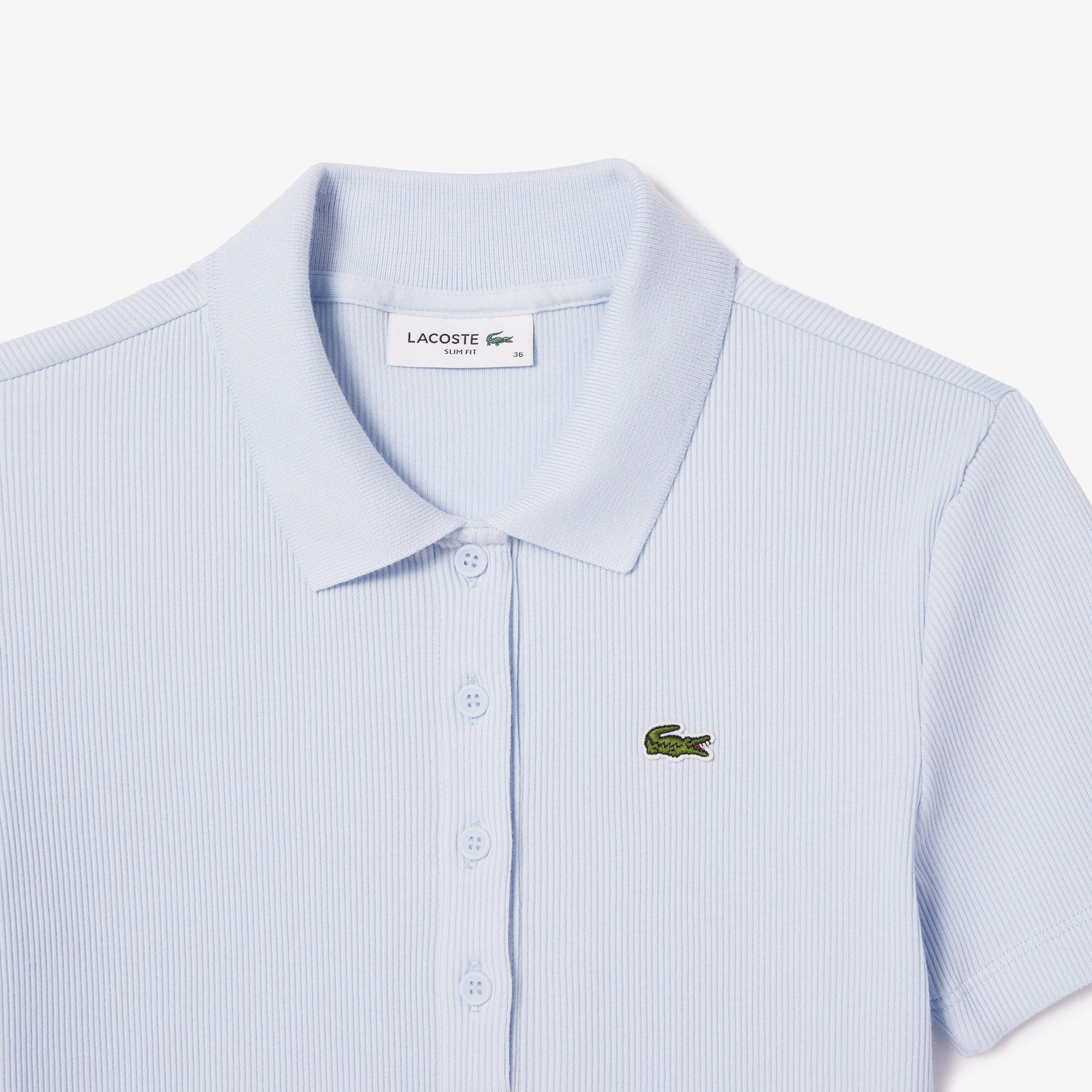 L.12.D Slim Fit Ribbed Cotton Polo Shirt