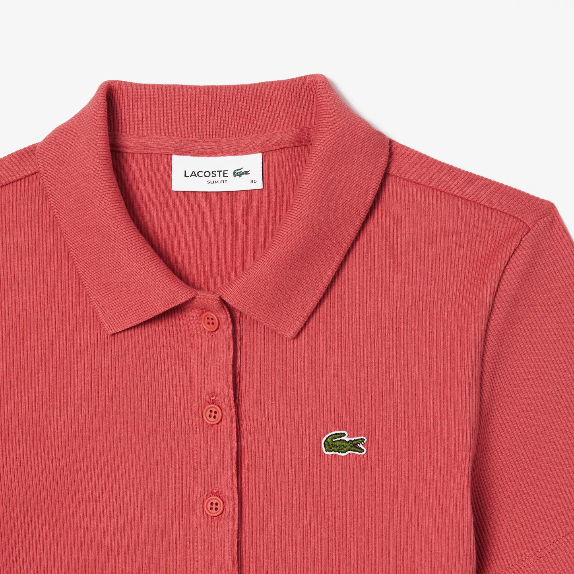 L.12.D Slim Fit Ribbed Cotton Polo Shirt